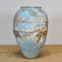 Turkish Terracotta Olive Jar Or Garden Urn