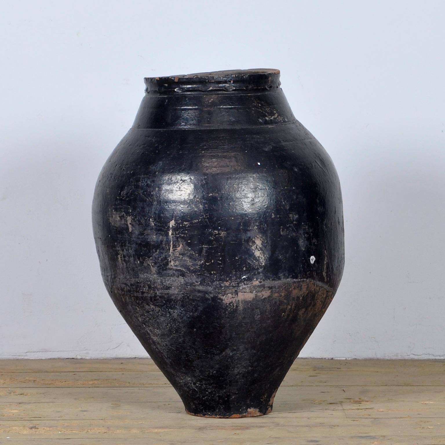 Classical Roman Turkish Terracotta Olive Jar or Garden Urn
