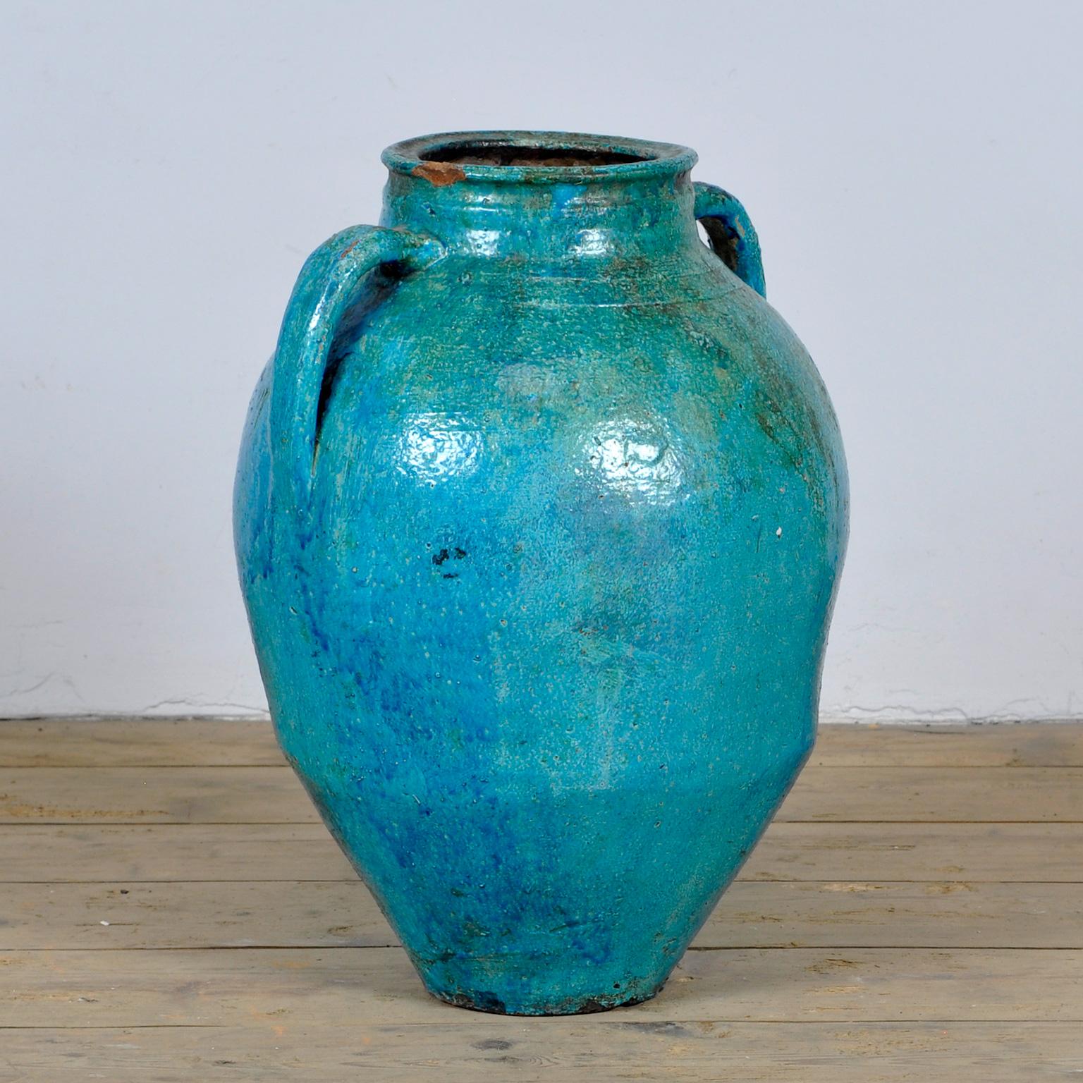 Other Turkish Terracotta Olive Jar Or Garden Urn For Sale