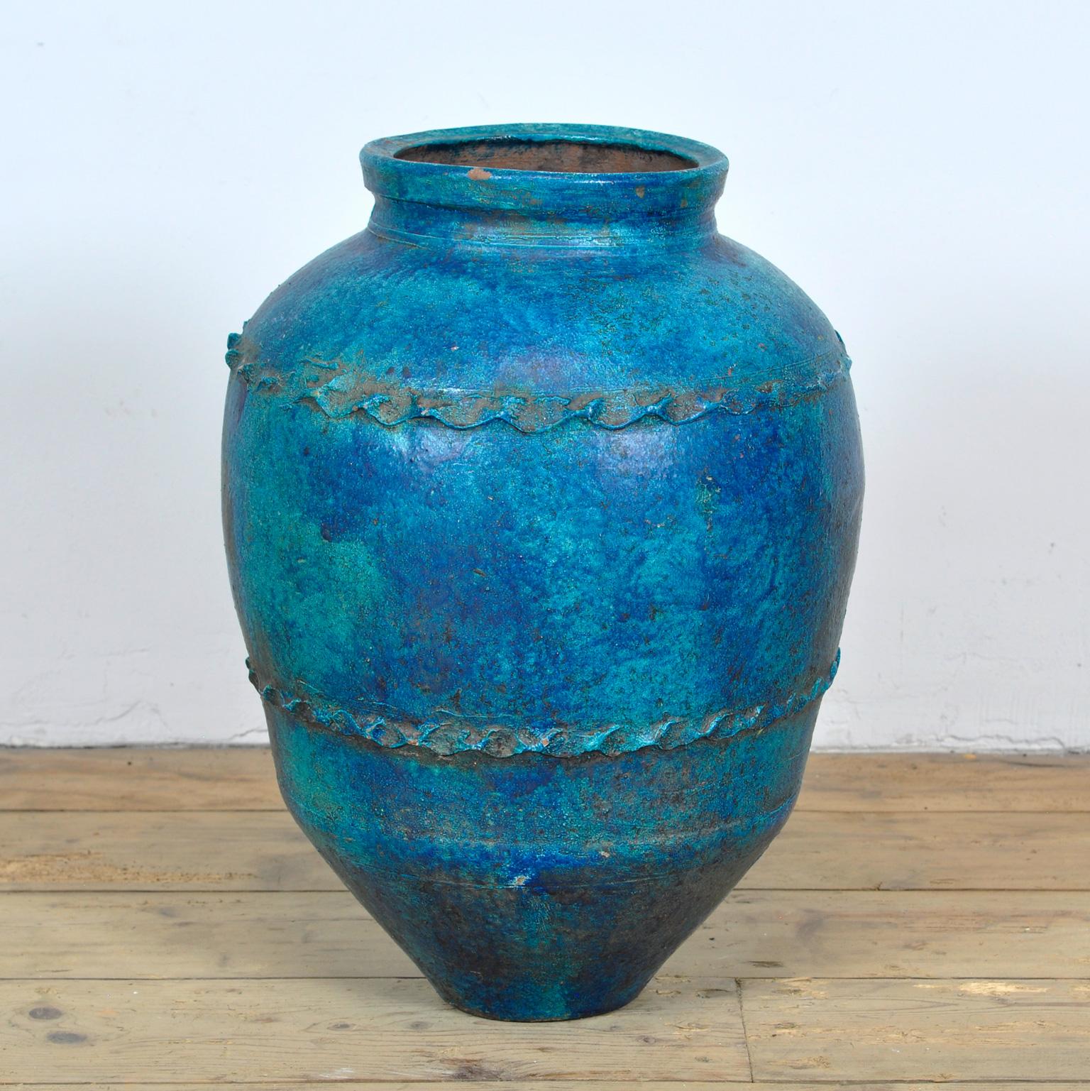 Late 20th Century Turkish Terracotta Olive Jar Or Garden Urn