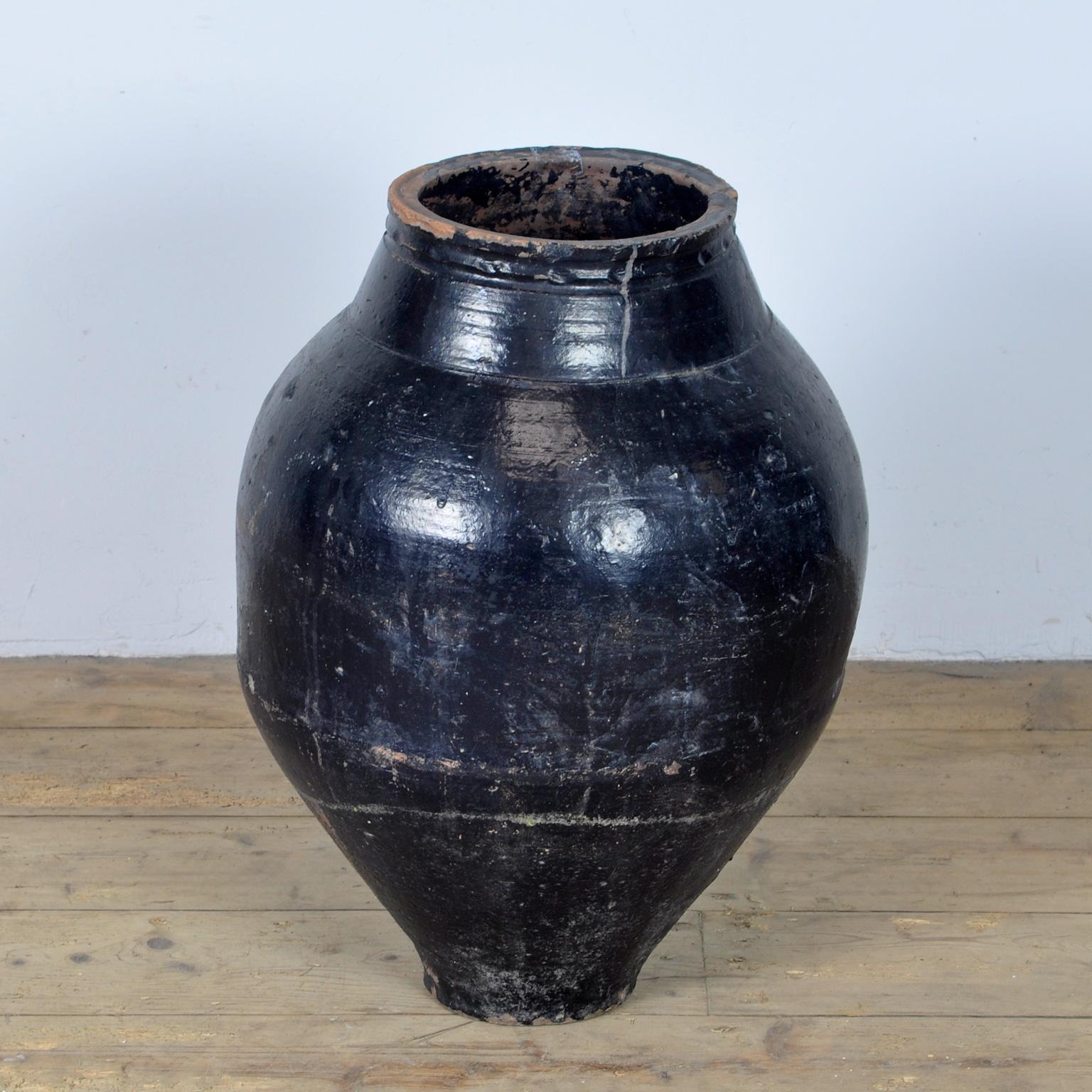 Turkish Terracotta Olive Jar or Garden Urn 1