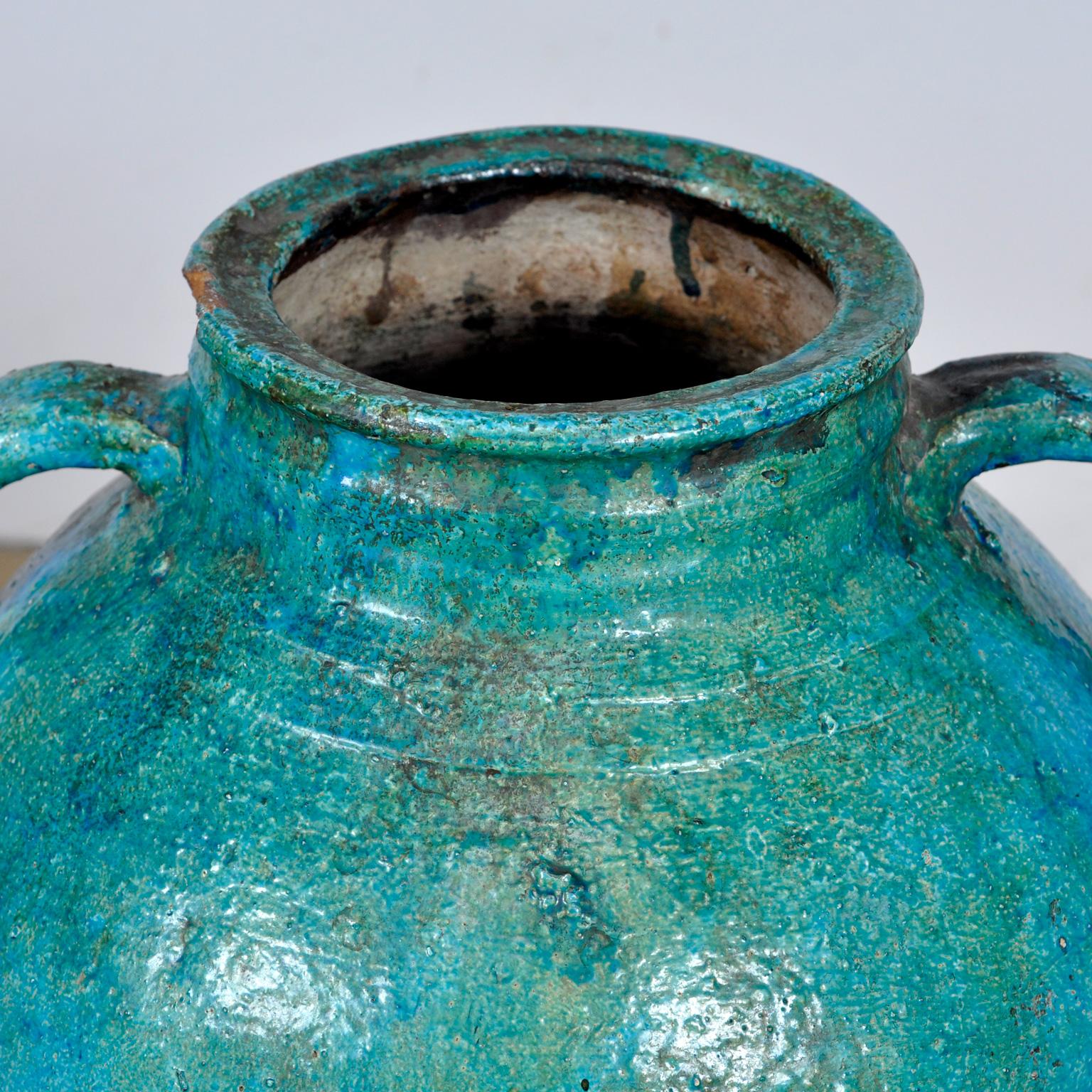 Late 20th Century Turkish Terracotta Olive Jar Or Garden Urn For Sale