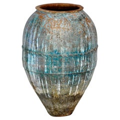 Vintage Turkish Terracotta Olive Jar or Garden Urn