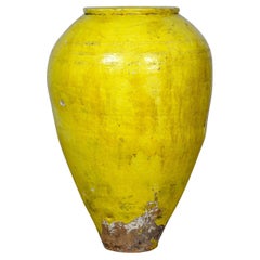 Vintage Turkish Terracotta Olive Jar Or Garden Urn