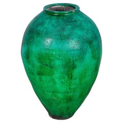 Turkish Terracotta Olive Jar Or Garden Urn