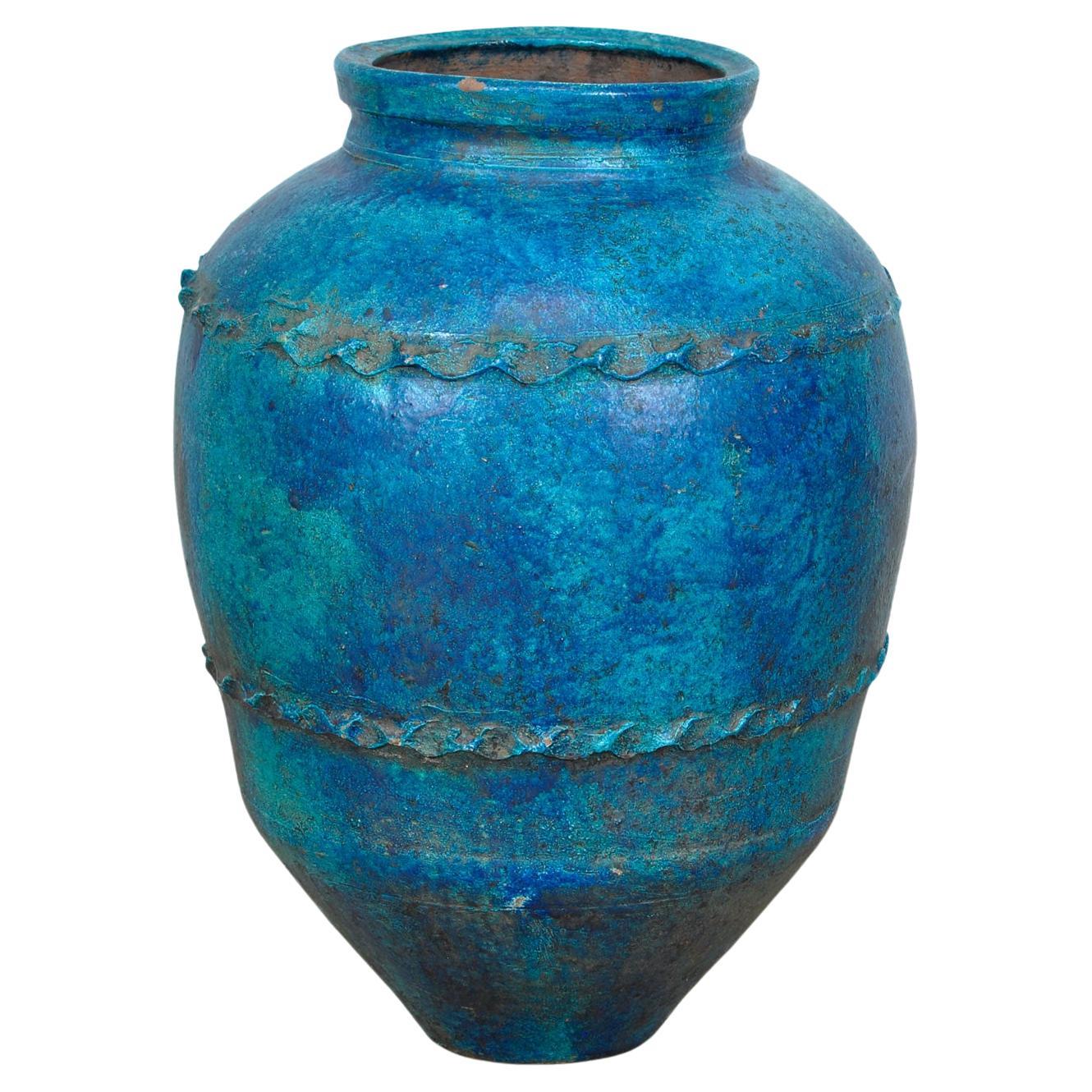 Turkish Terracotta Olive Jar Or Garden Urn