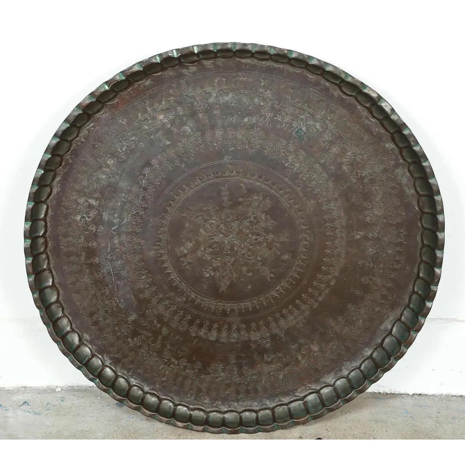 turkish serving tray with stand