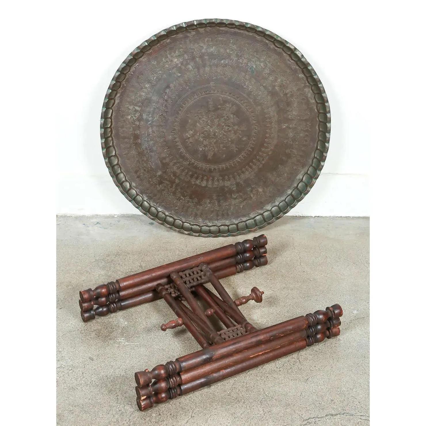 bronze tray table