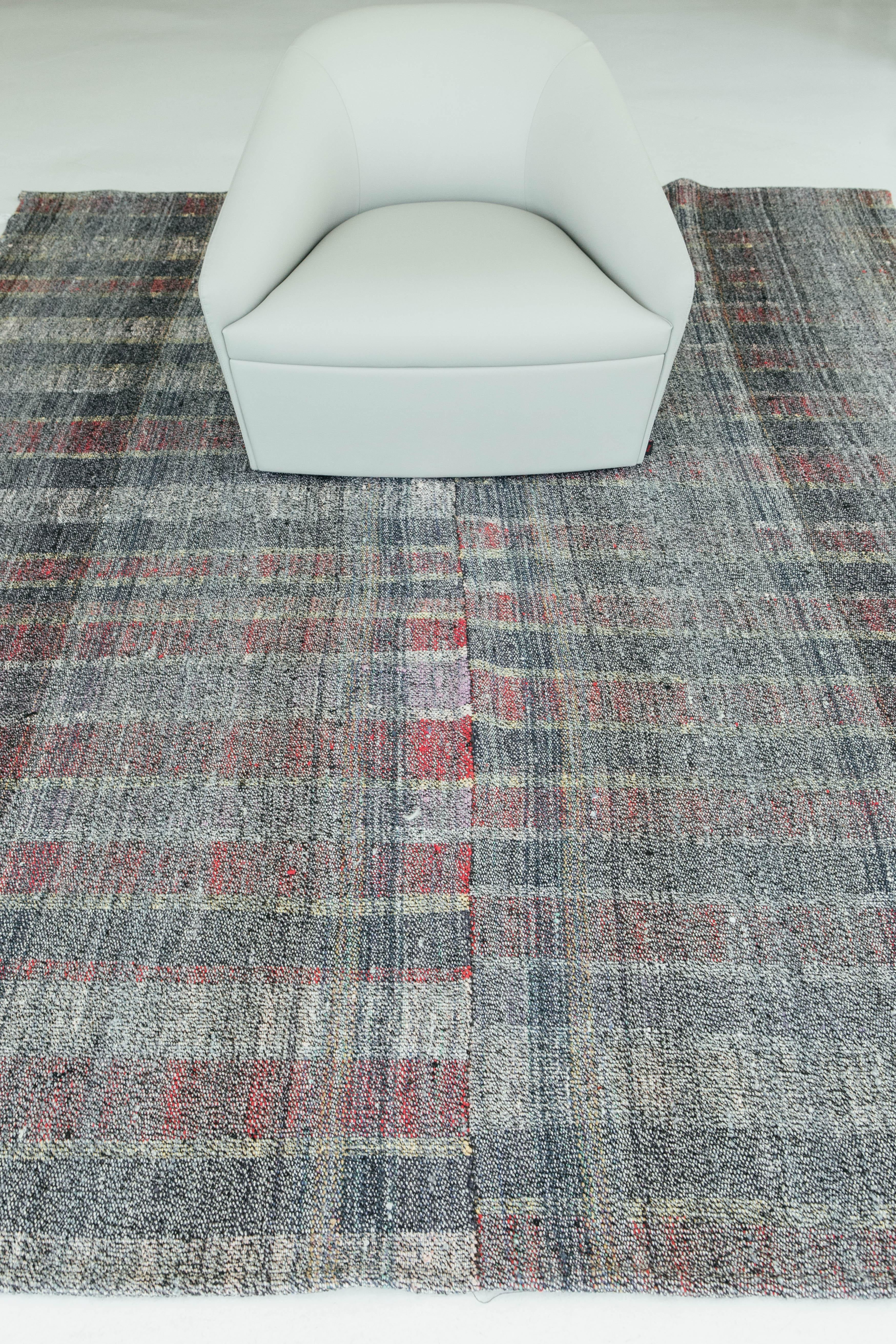 Alfombra turca de tejido plano Tisse Kilim Anudado a mano en venta