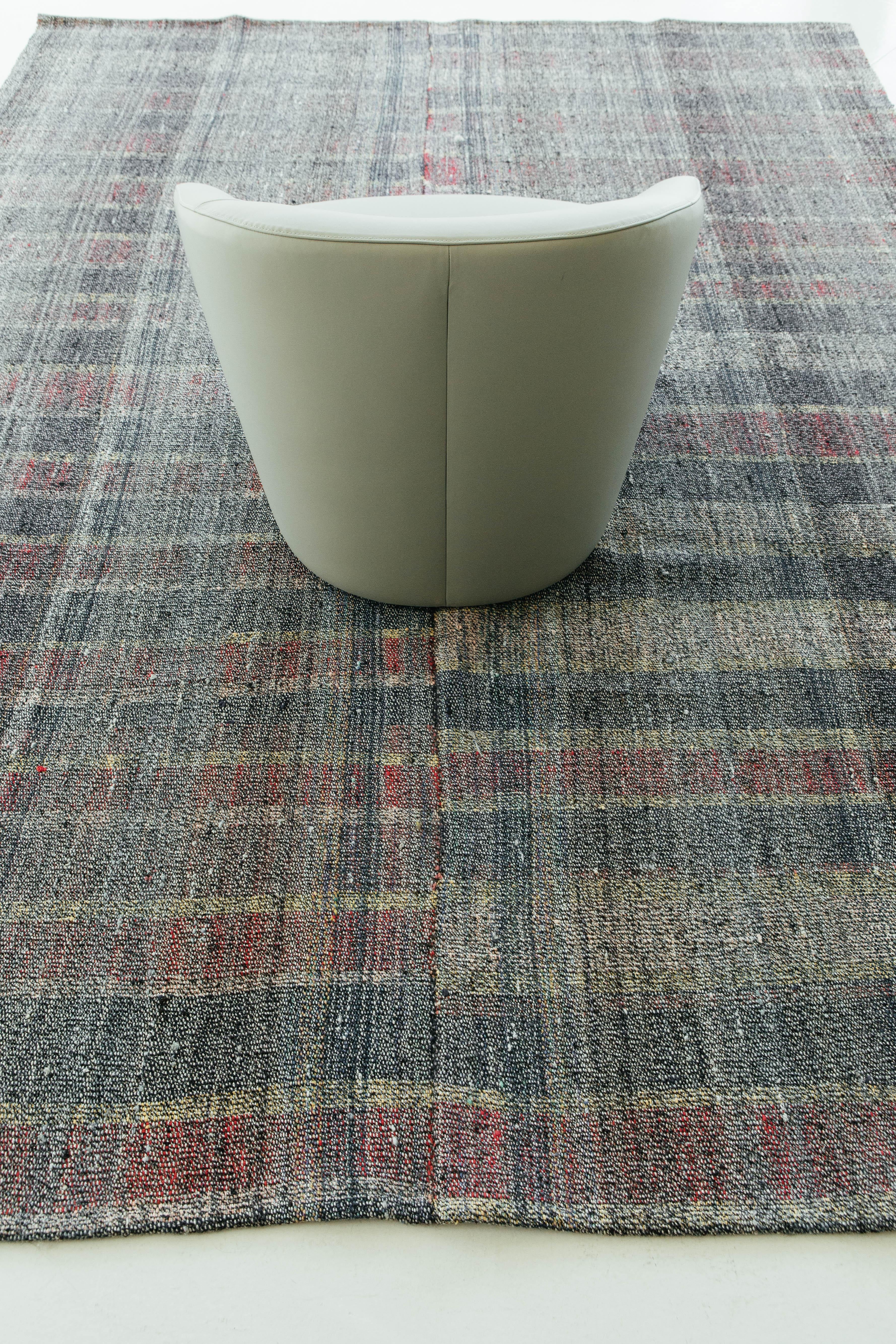 Alfombra turca de tejido plano Tisse Kilim siglo XX en venta