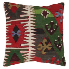 Turkish Traditional Geometric Cushion Kilim Cushion Cover