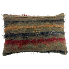 Turkish Tulu Filiki Rug Pillow