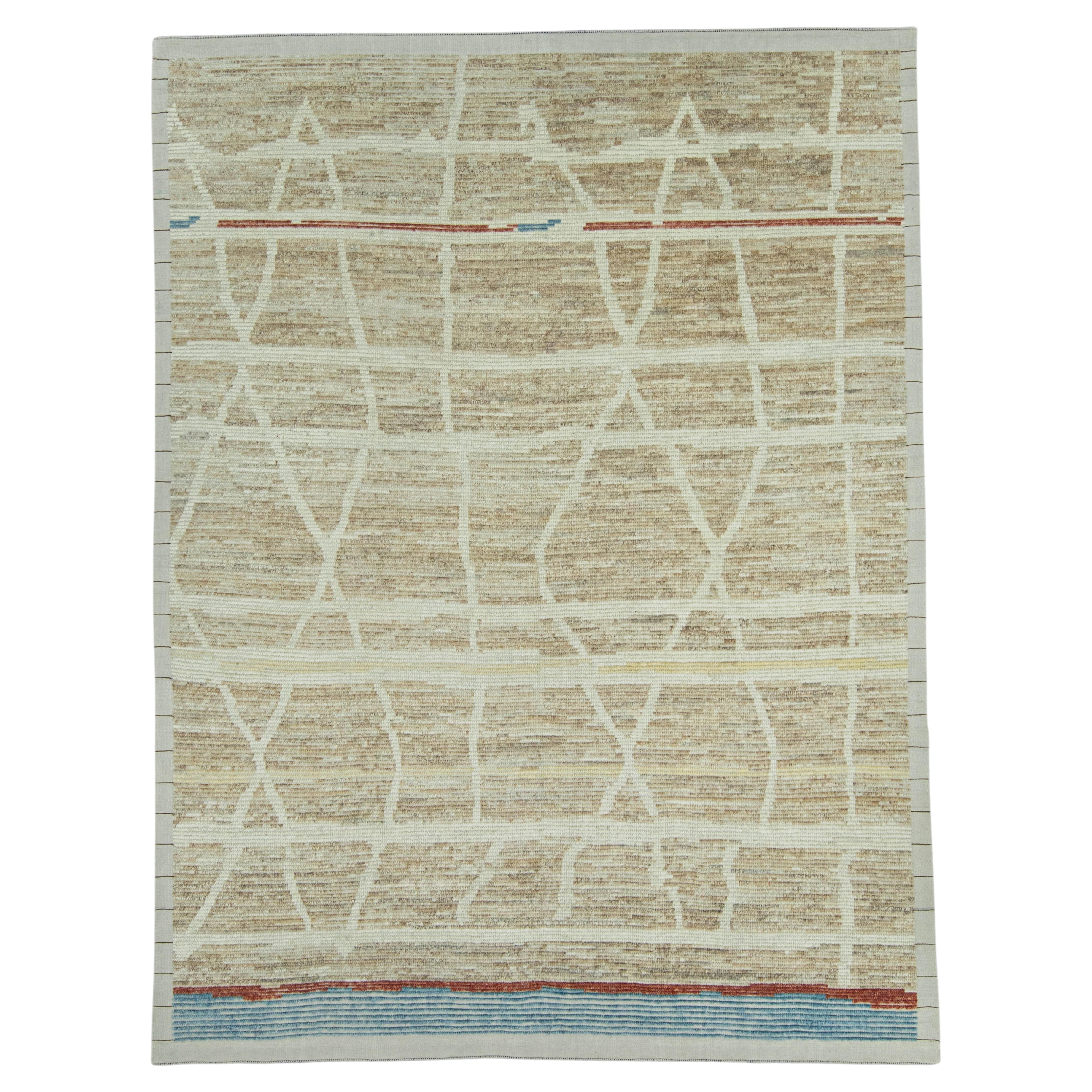 Turkish Tulu Handmade Rug  7'11" x 10'6" #20362 For Sale