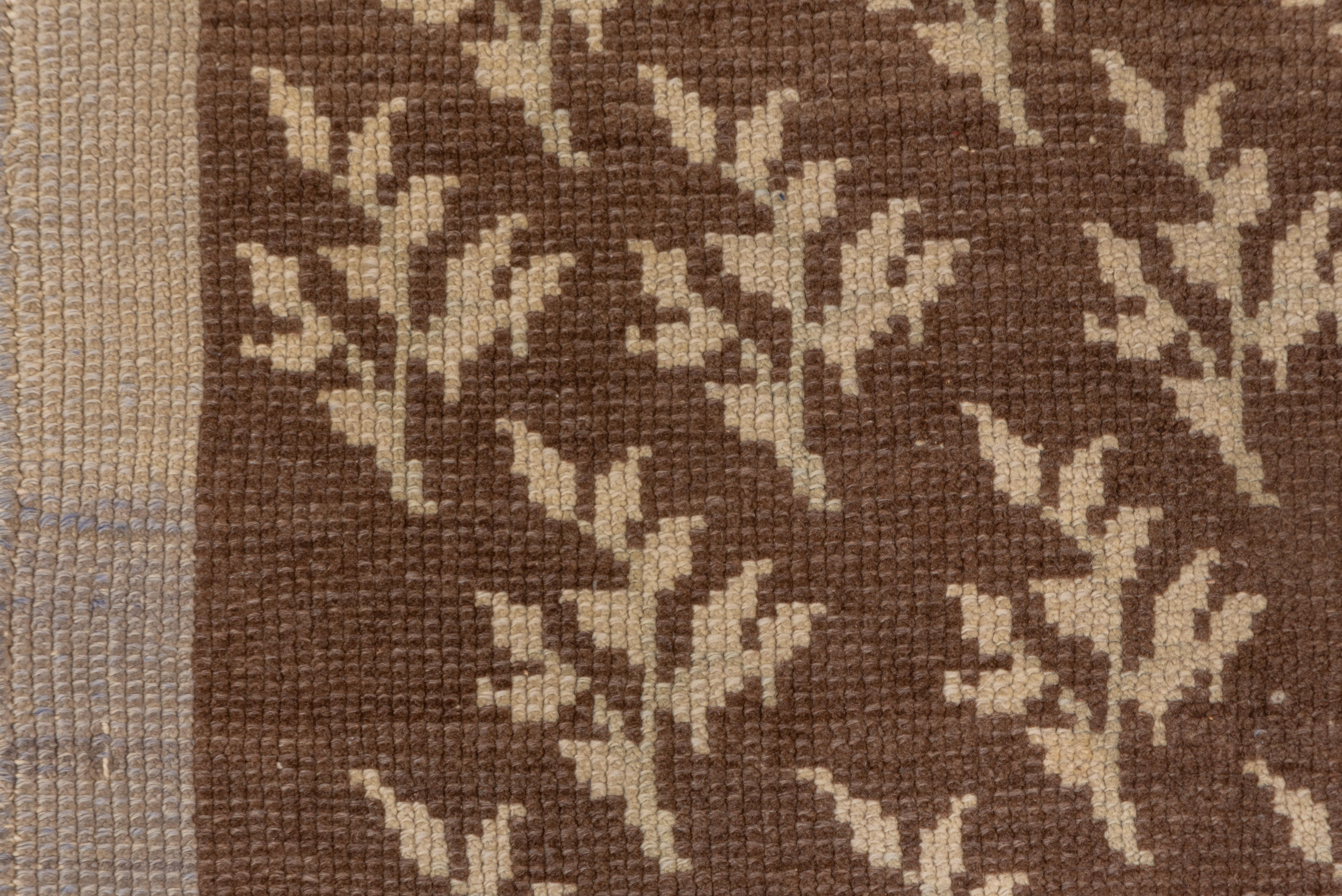 Mid-20th Century Turkish Tulu in Organic Plant Pattern Allover For Sale
