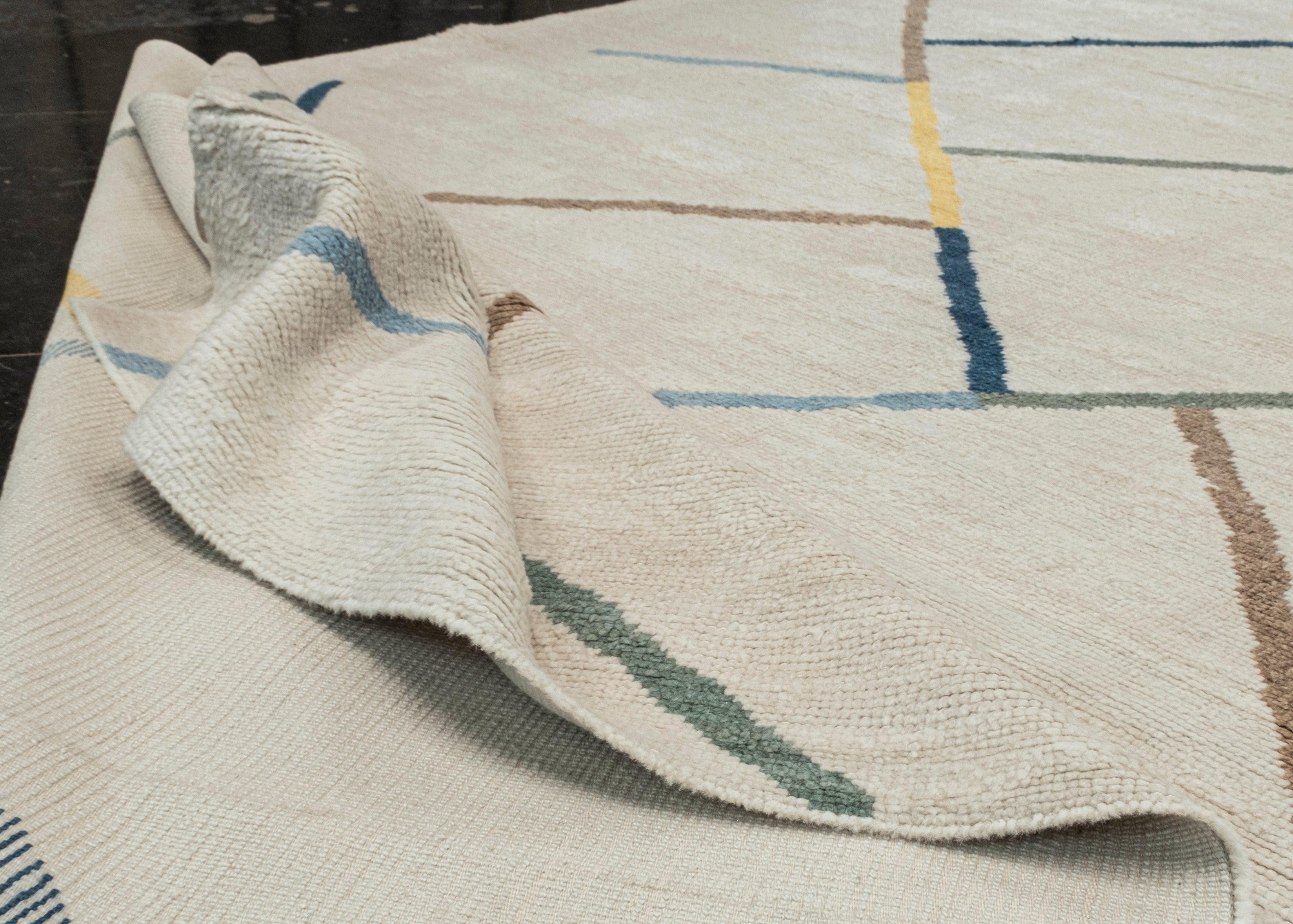 Contemporary Turkish Tulu Rug Oriental Handmade 9'10