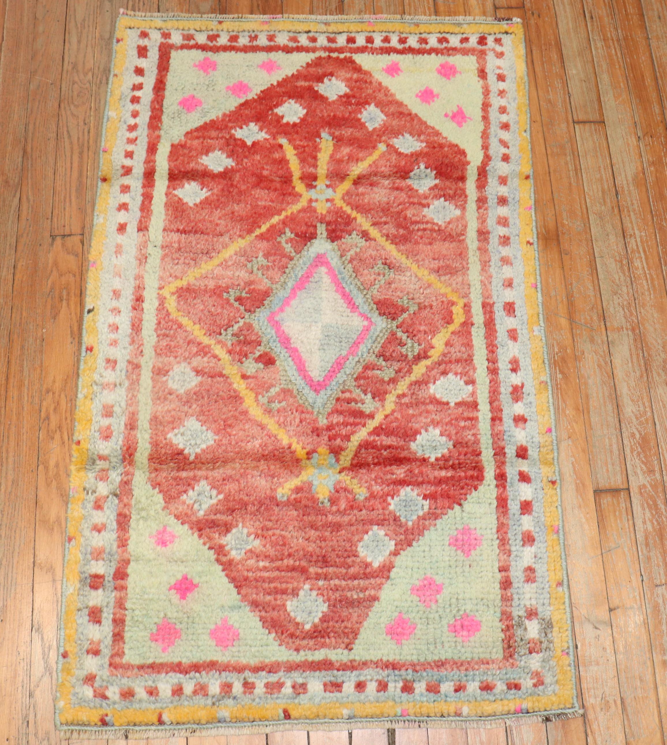Wool Turkish Tulu Scatter Size Rug For Sale