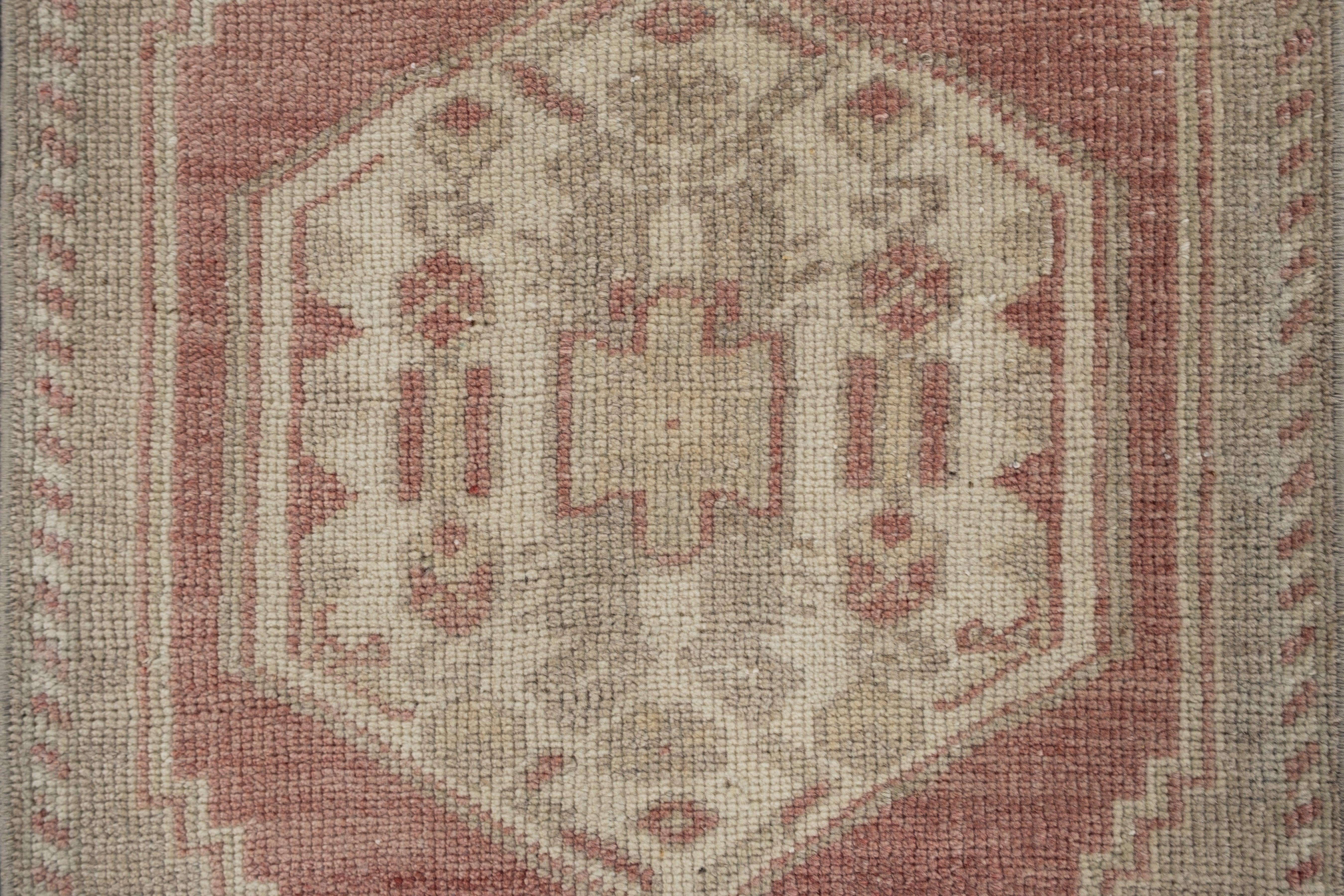 Oushak Rug Oriental Hand Knotted Turkish Oushak 5'4