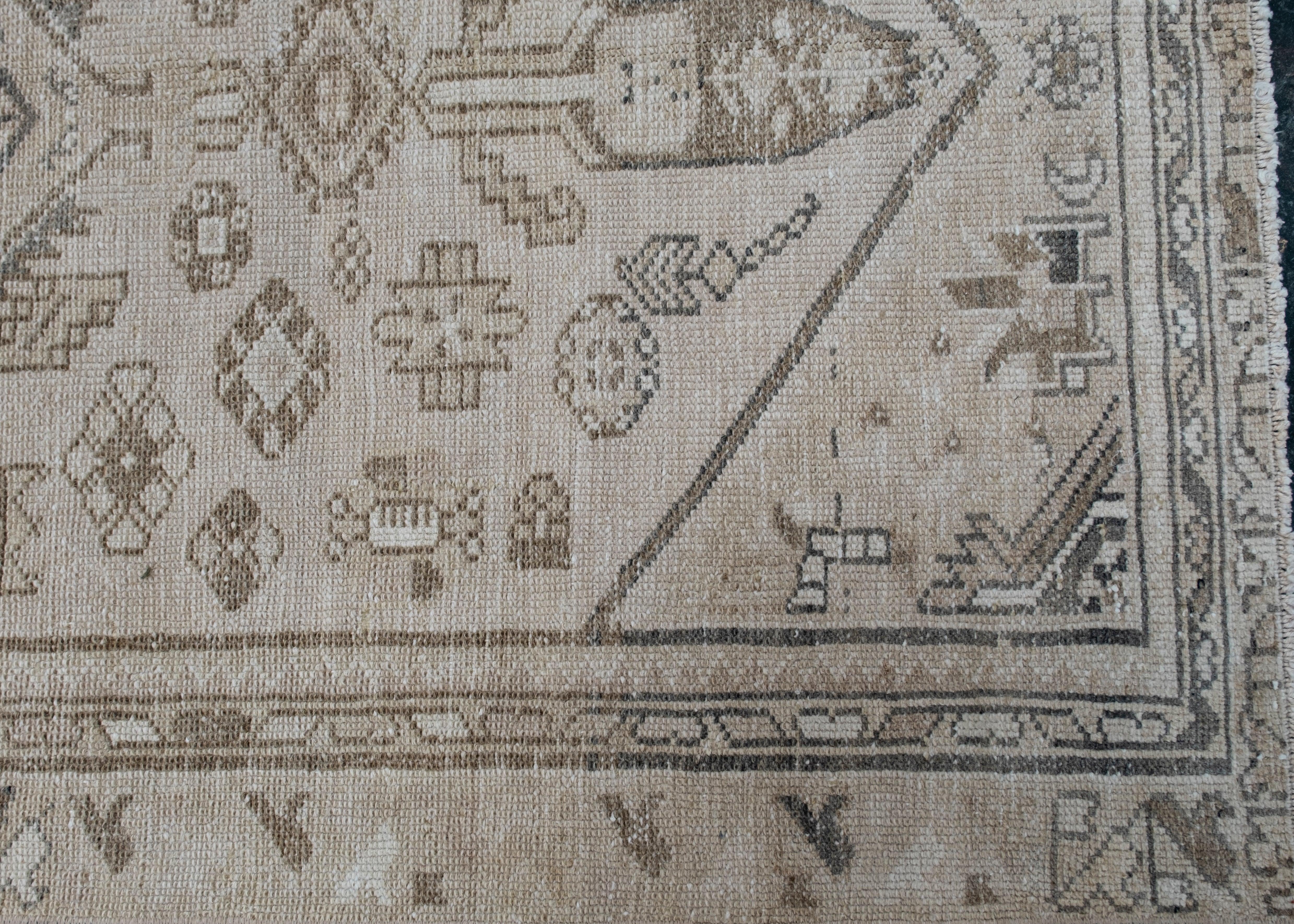 Oushak Rug Oriental Hand Knotted Turkish Oushak 2'5