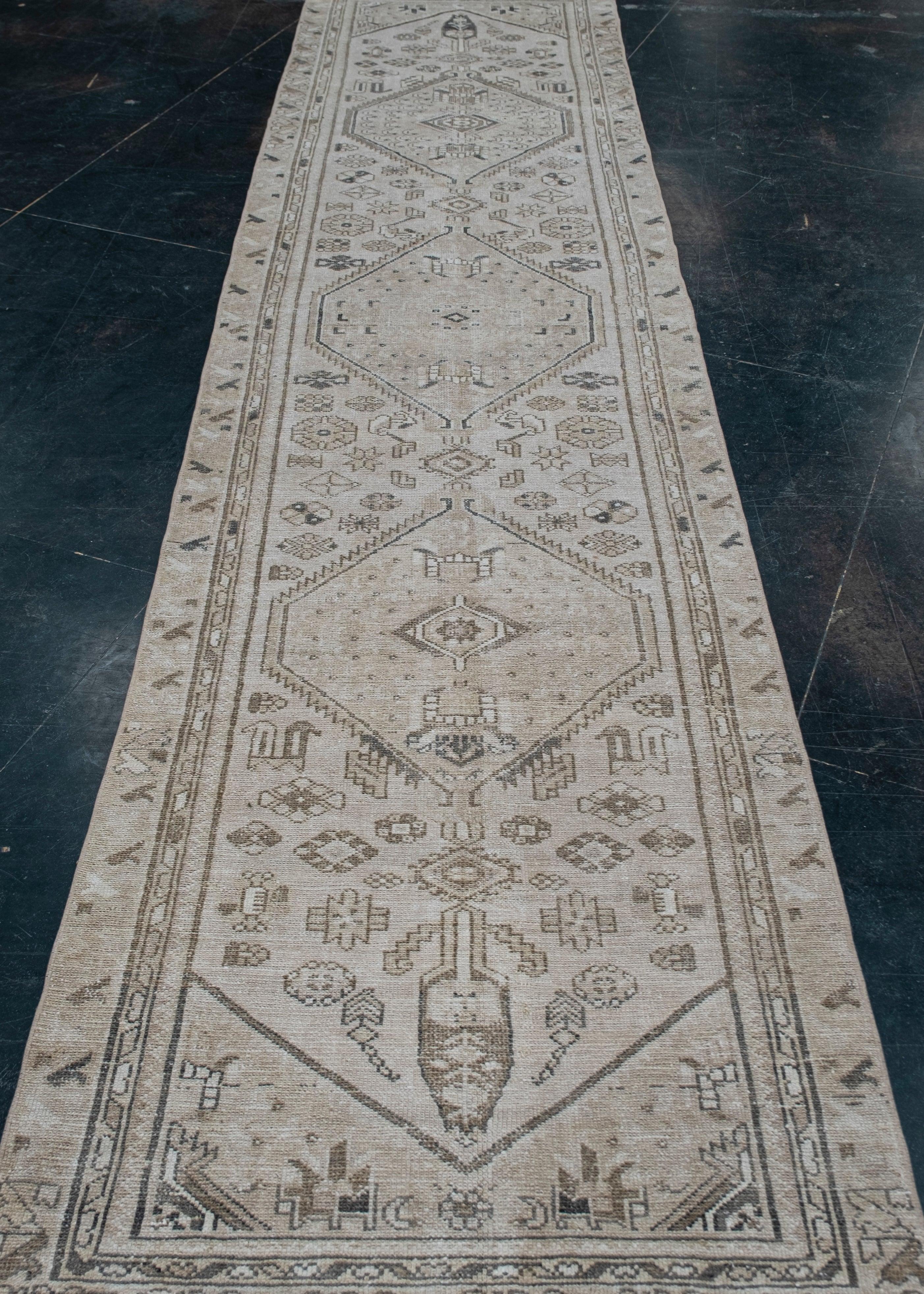 Hand-Knotted Turkish Vintage Anatolian Rug 2'11