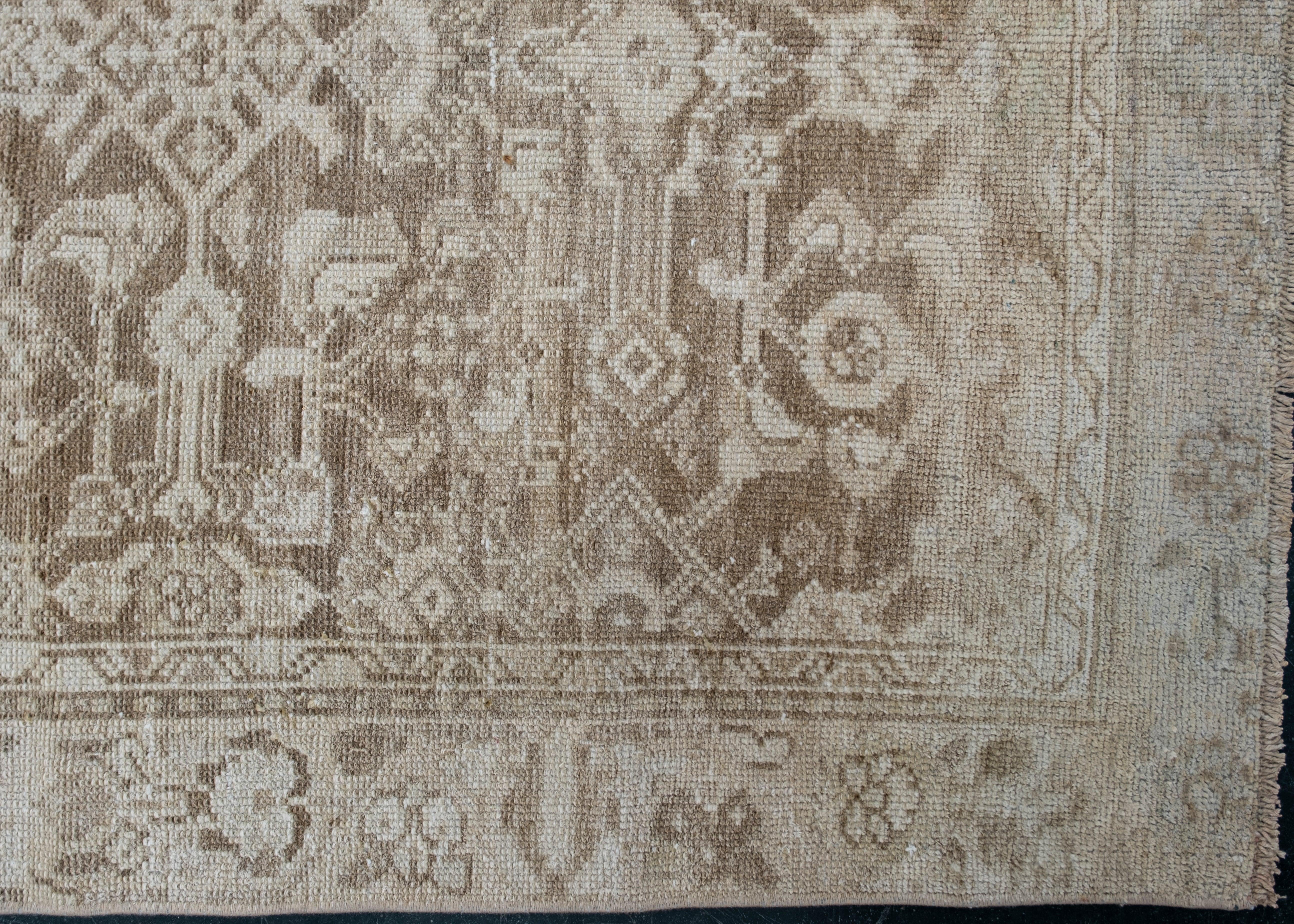 Oushak Rug Oriental Hand Knotted Turkish Oushak 3'1