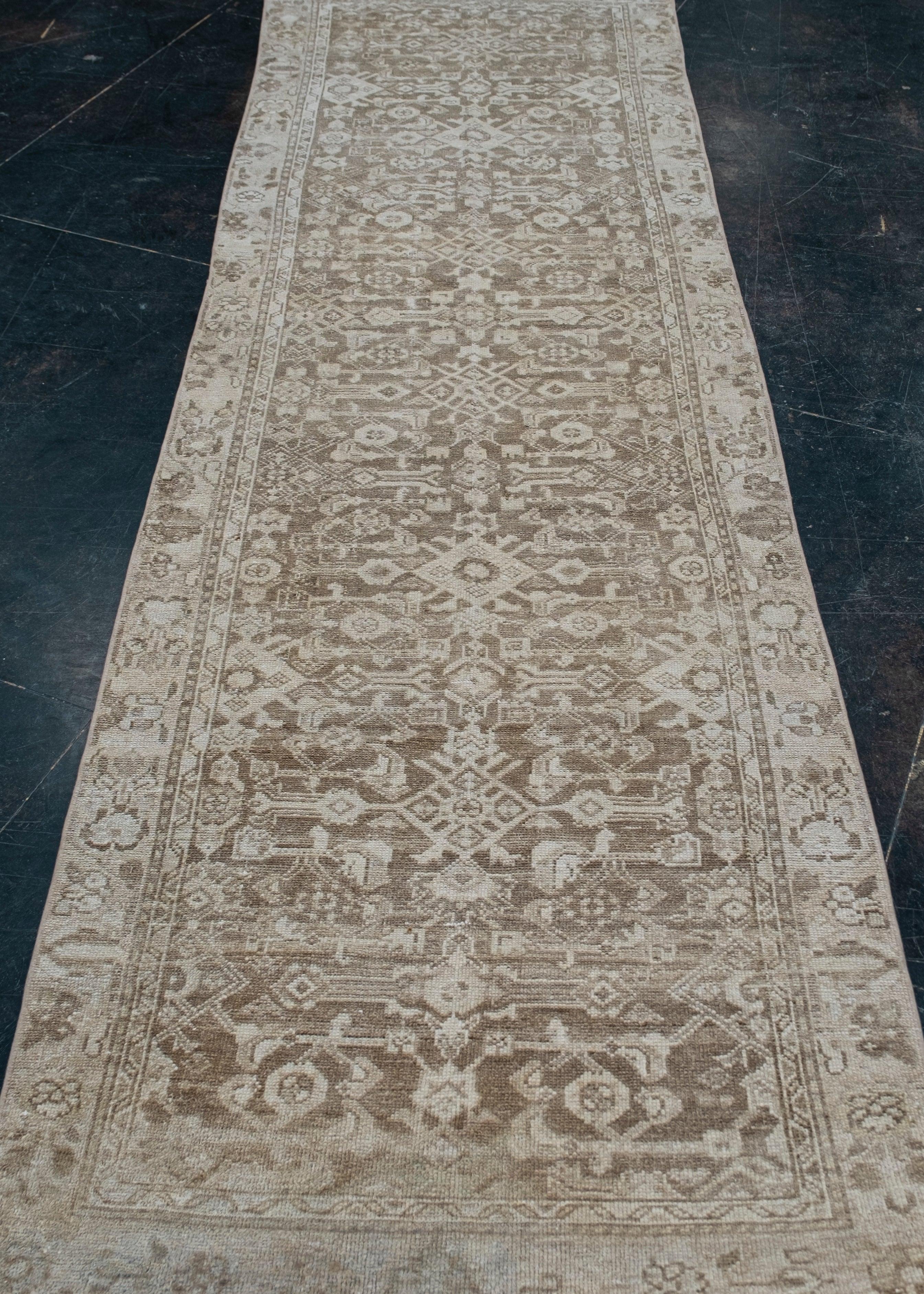 Hand-Knotted Turkish Vintage Anatolian Rug 2'11