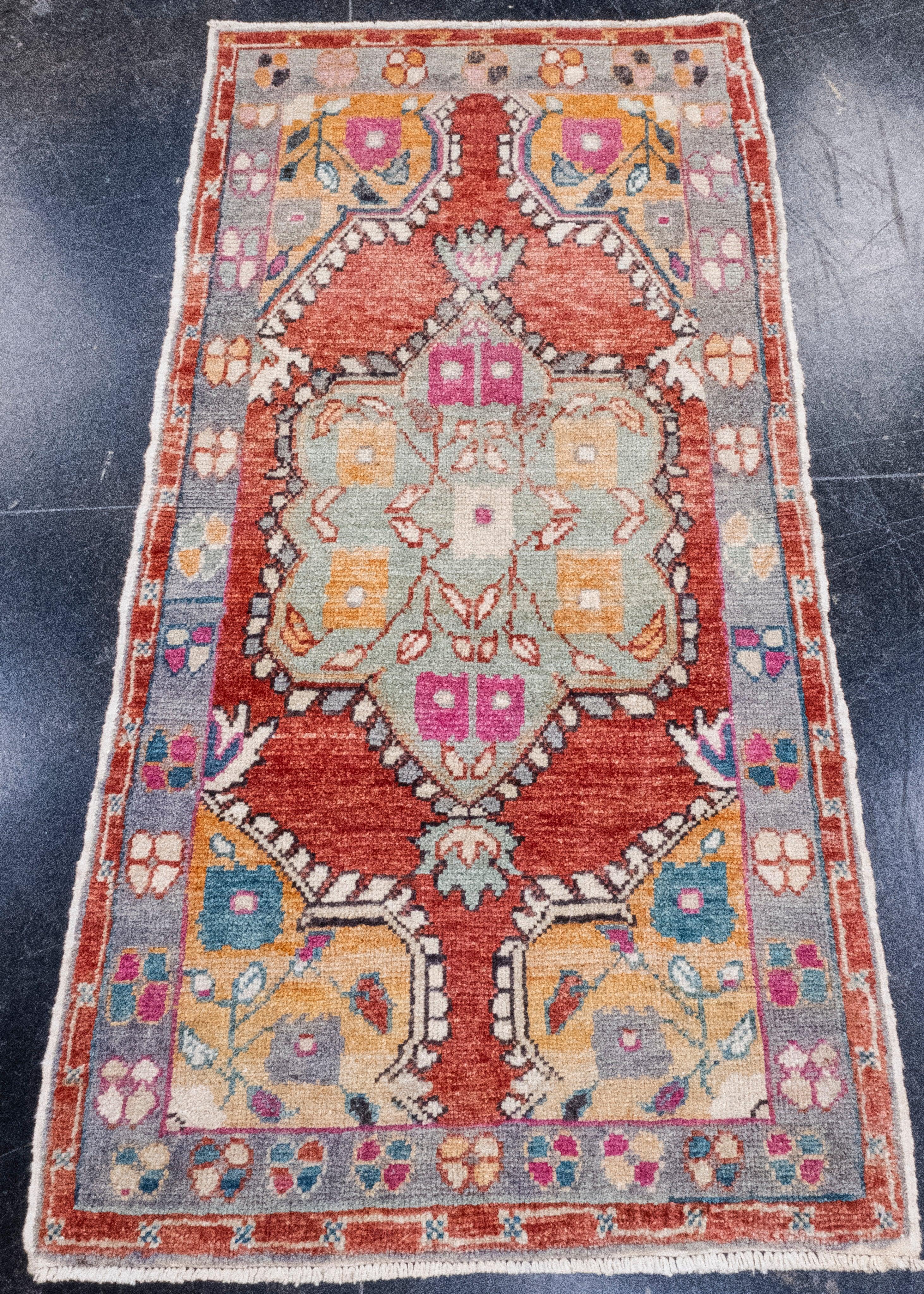 Turkish Vintage Anatolian Rug 2'4