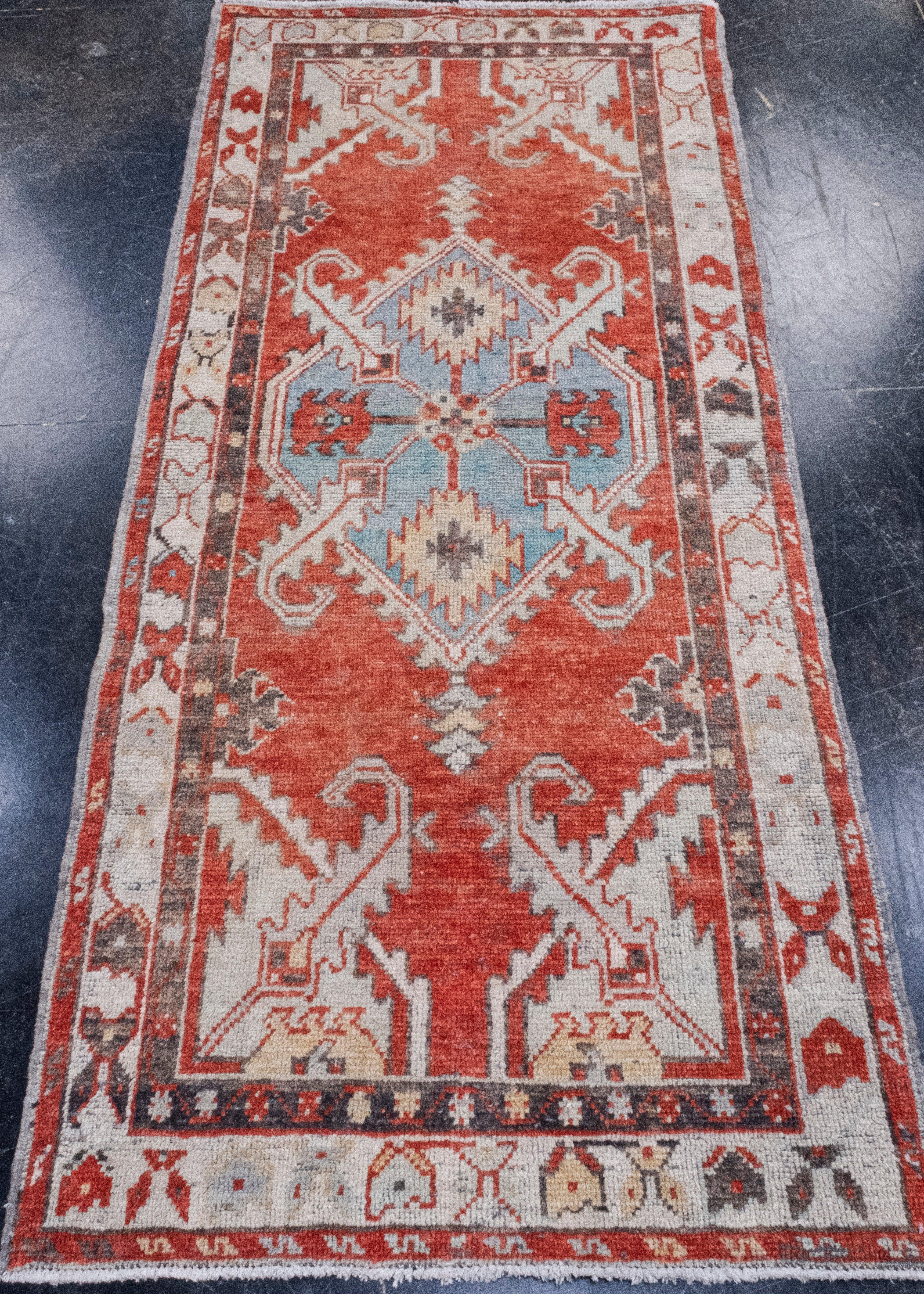 Turkish Vintage Anatolian Rug 2'8
