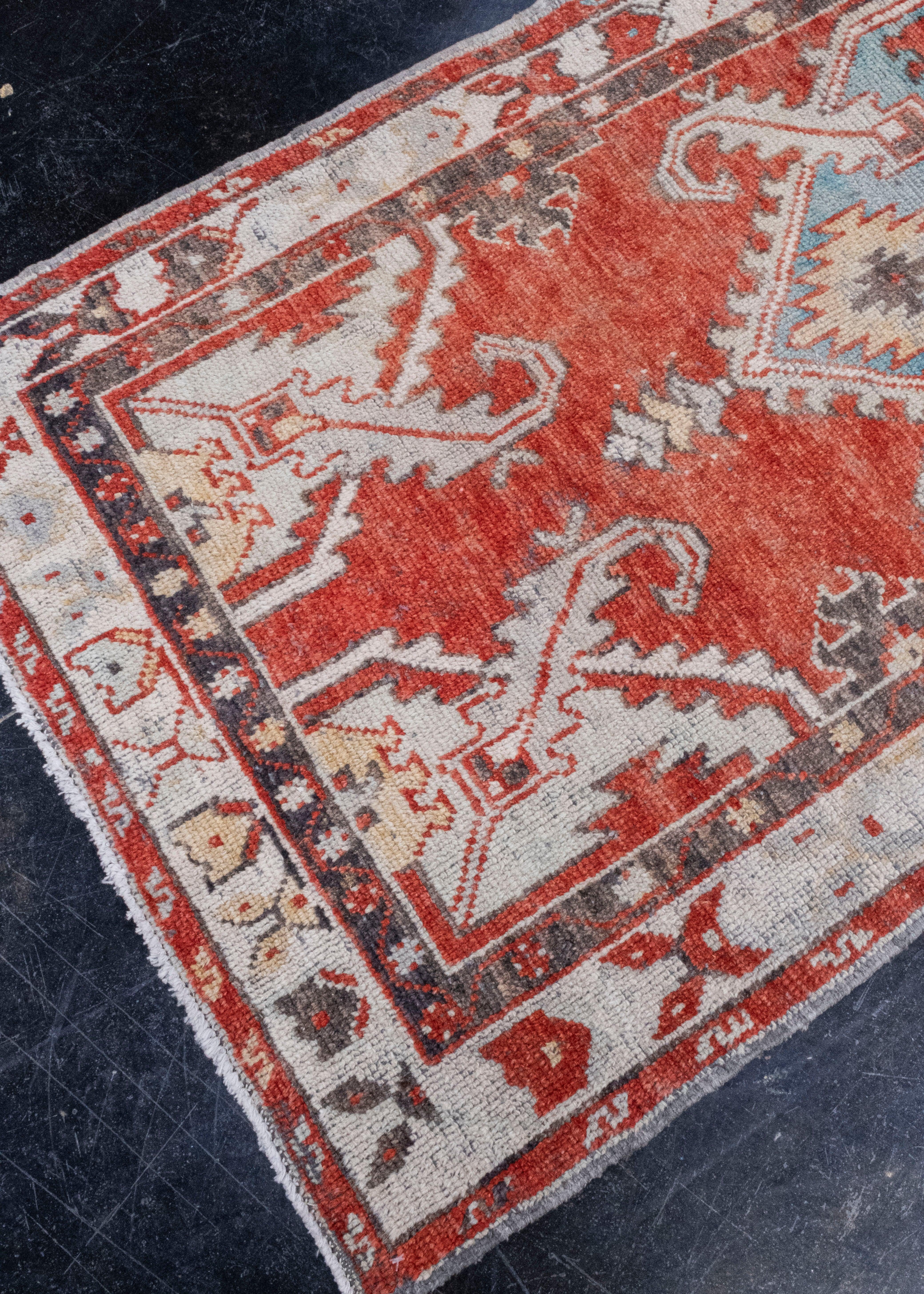 Noué à la main Tapis turc vintage d'Anatolie 2'8