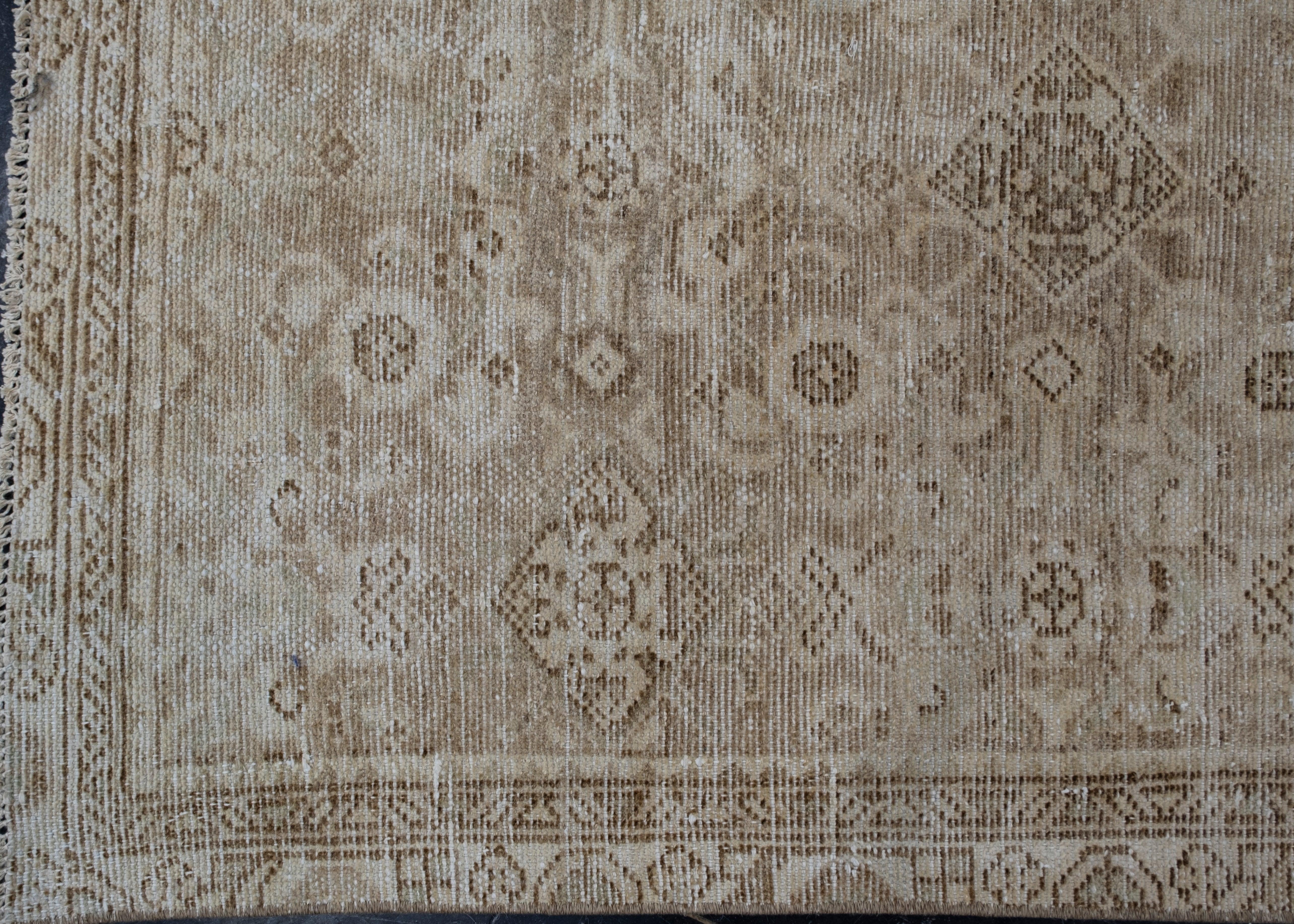 Hand-Knotted Turkish Vintage Anatolian Rug 2'9
