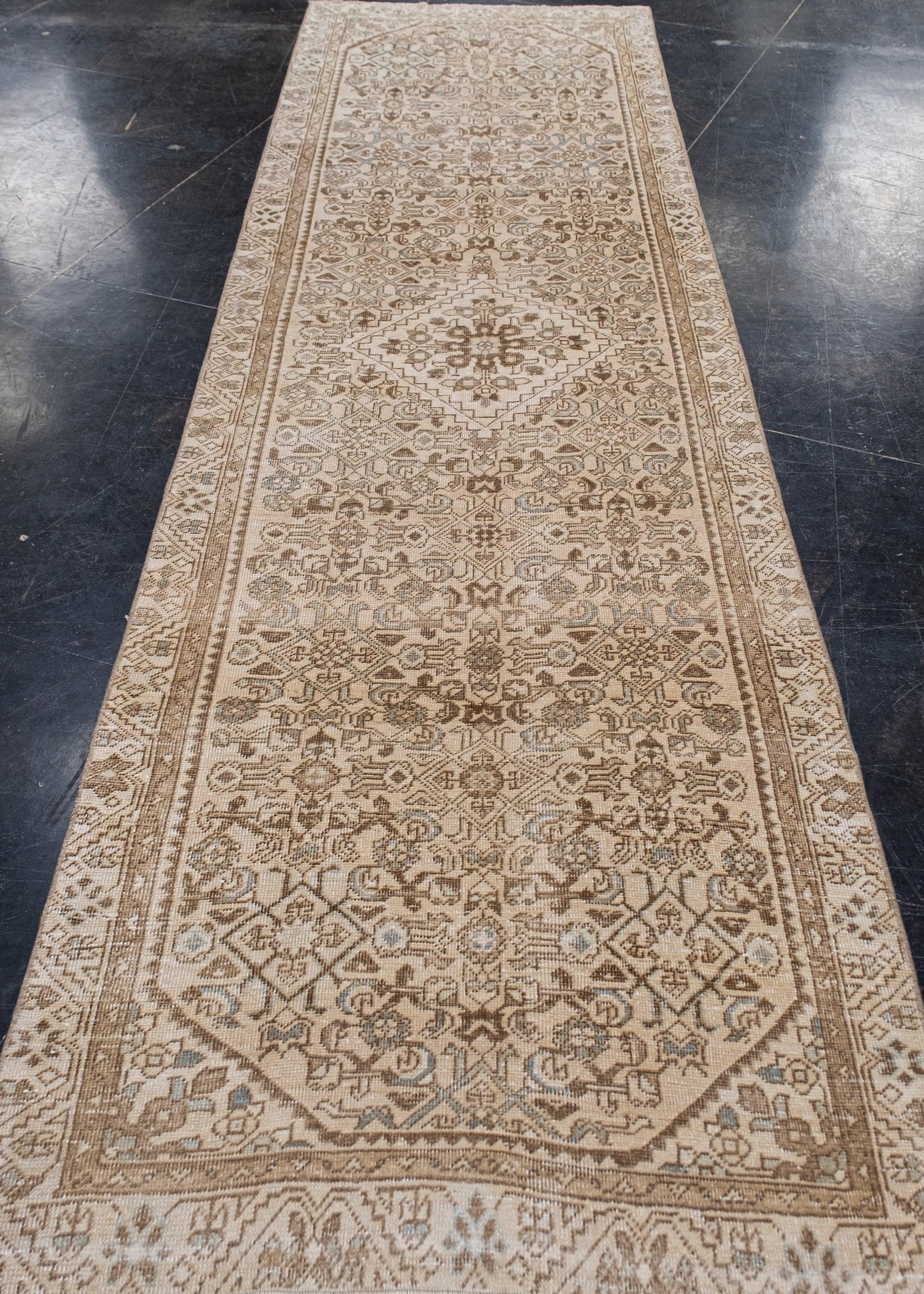 Turkish Vintage Anatolian Rug 3' x 11'7