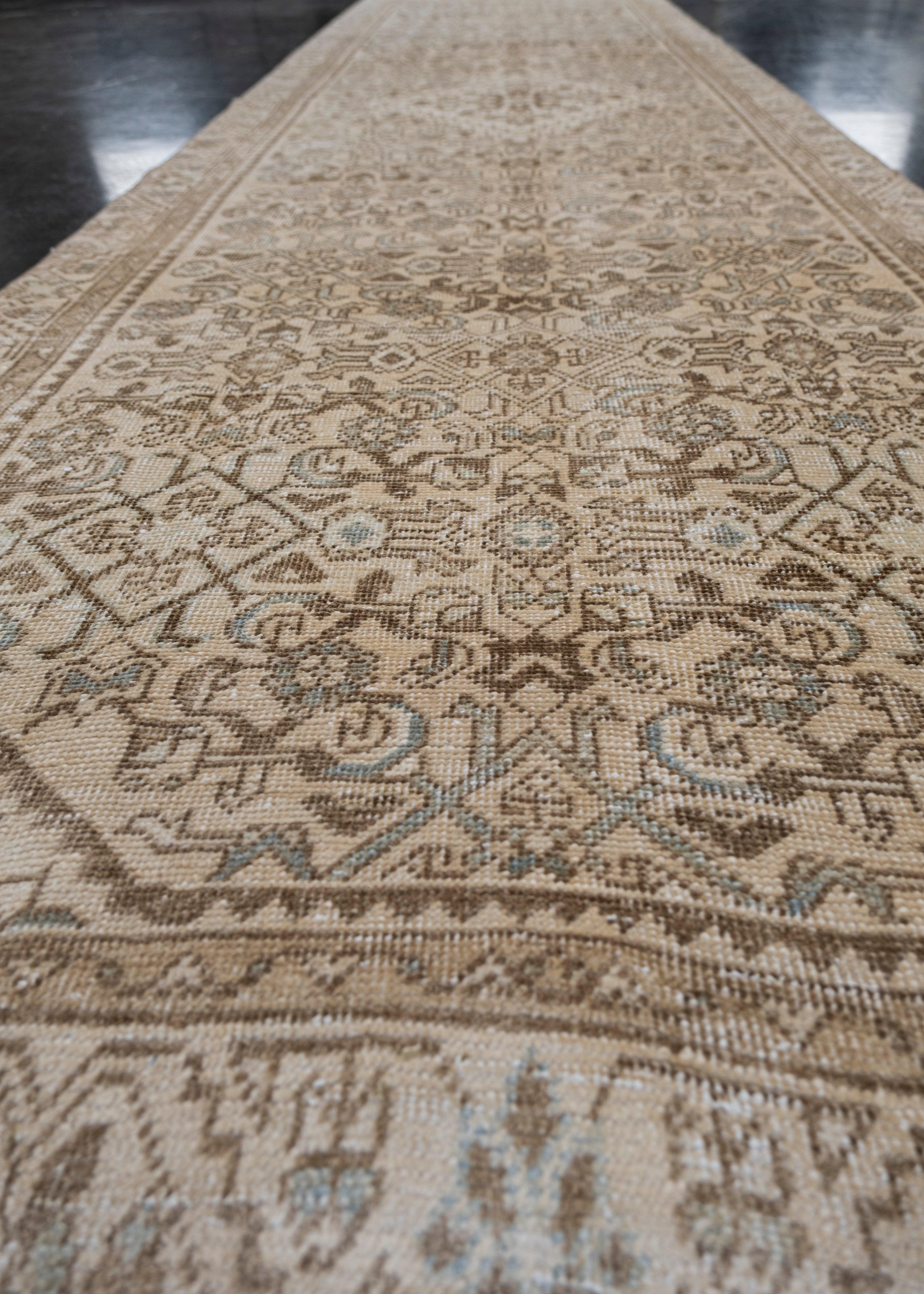Türkischer Anatolischer Vintage-Teppich 3' x 11'7