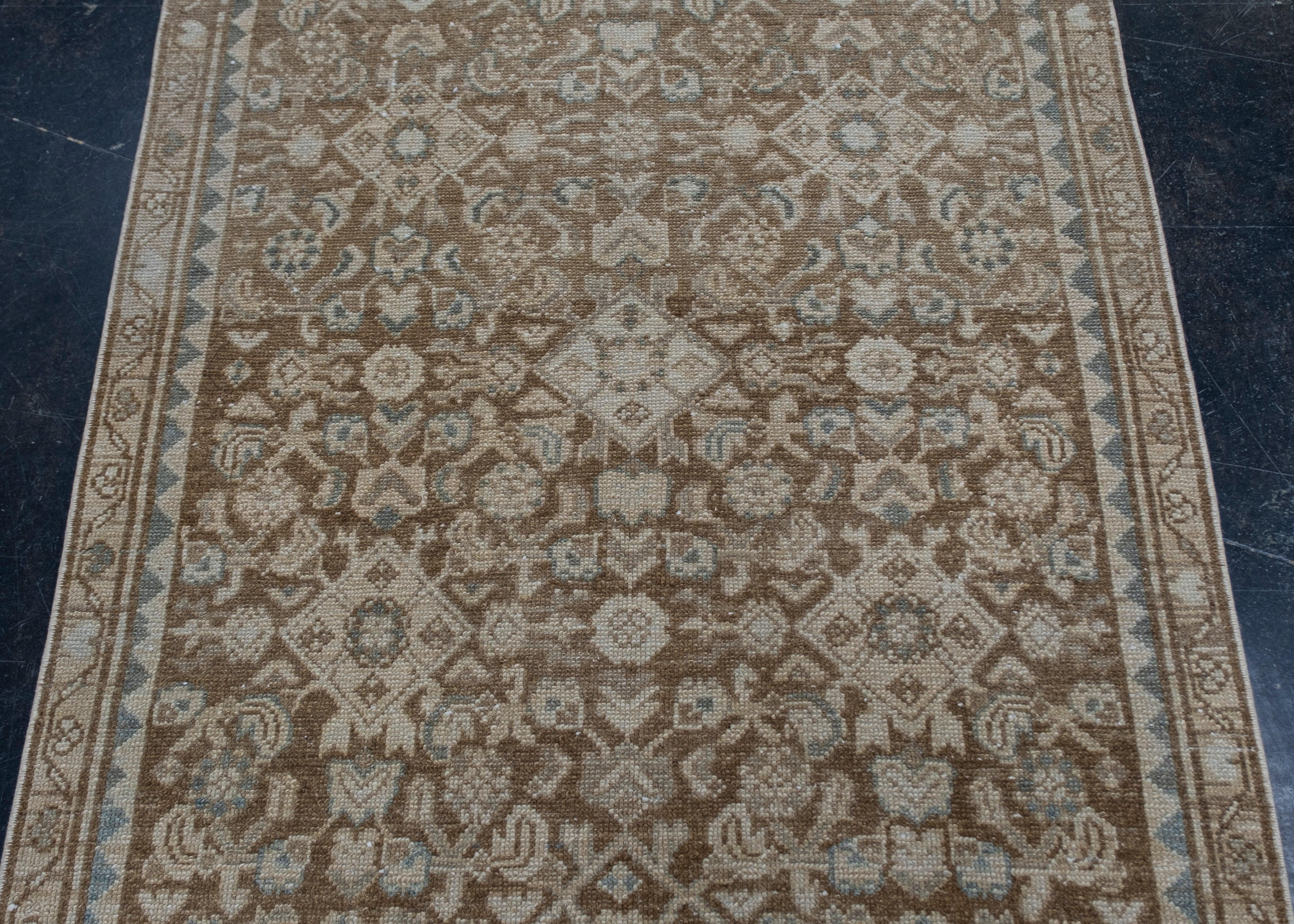 Contemporary Turkish Vintage Anatolian Rug 3' x 11'8