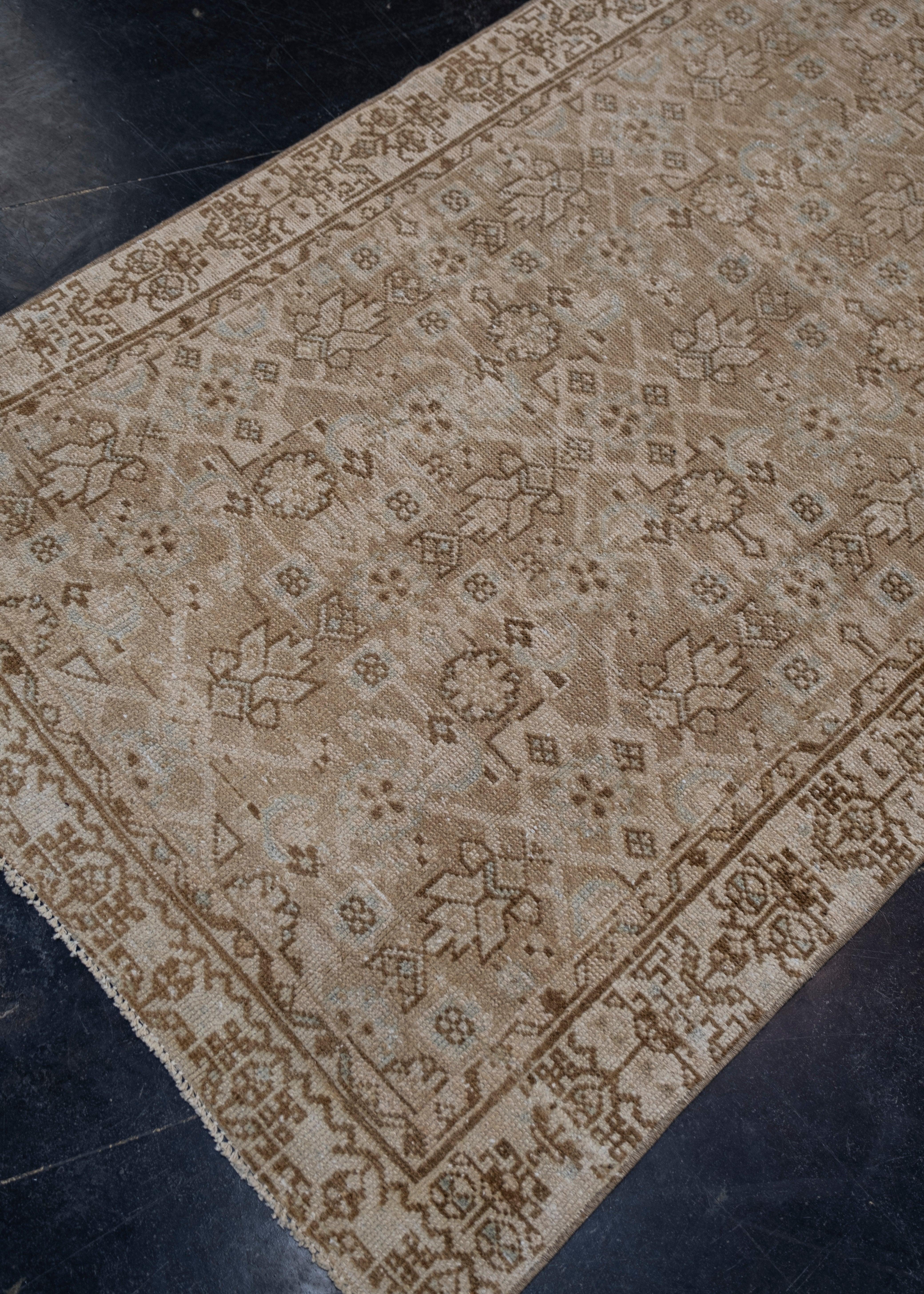 Türkischer Anatolischer Vintage-Teppich 3' x 13'1