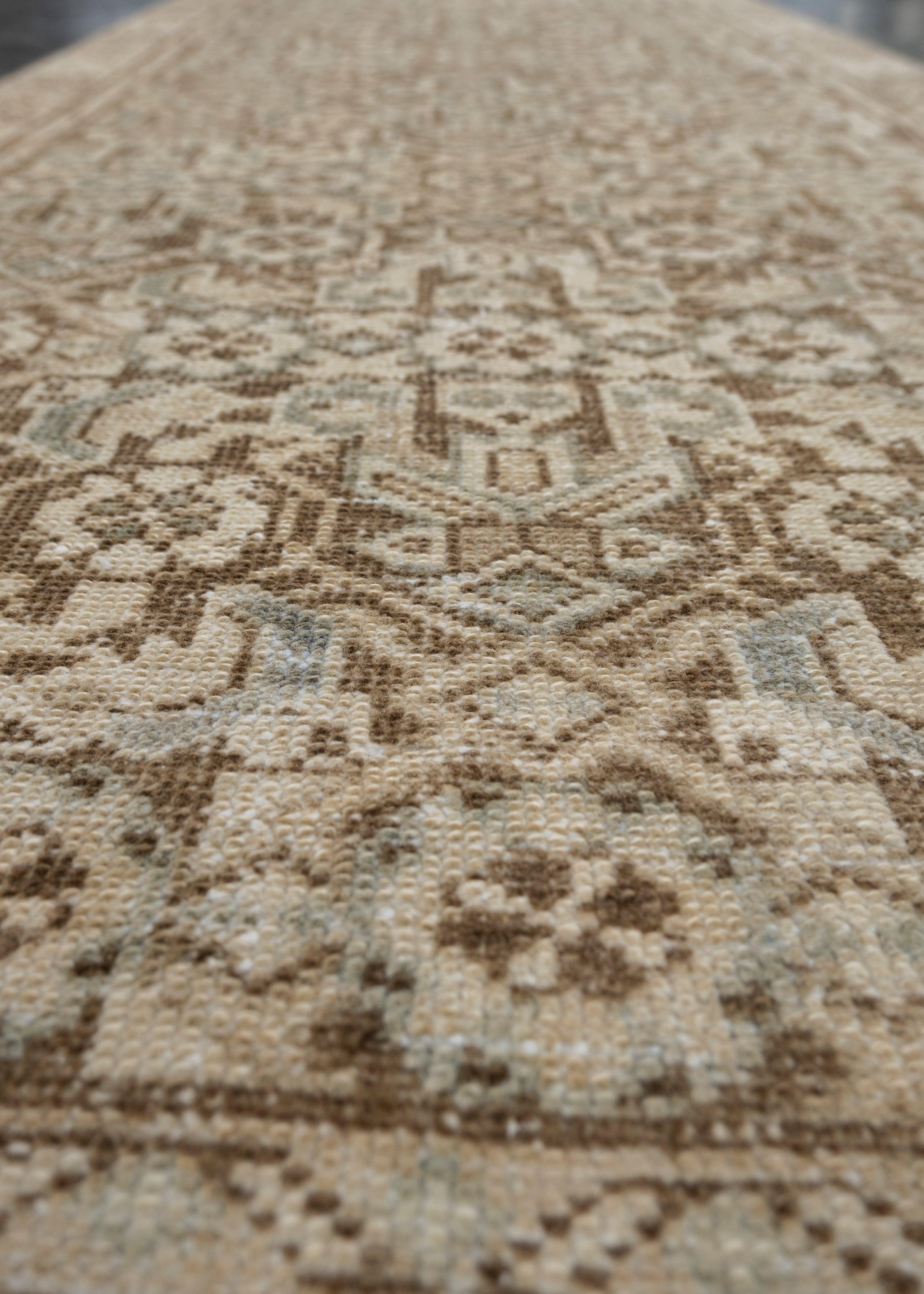 Türkischer Anatolischer Vintage-Teppich 3' x 13'6