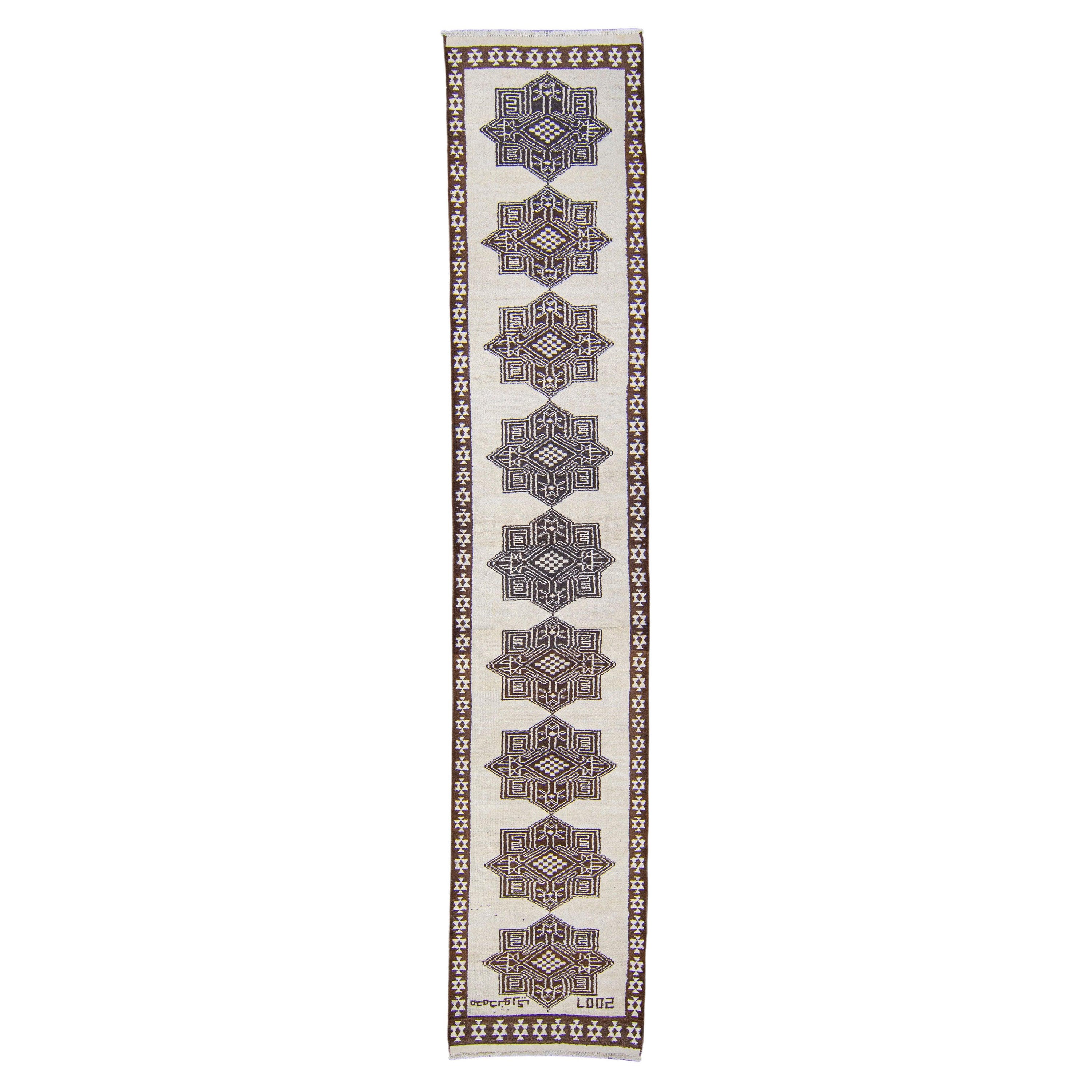 Türkischer Anatolischer Vintage-Teppich 3' x 15'4" #102