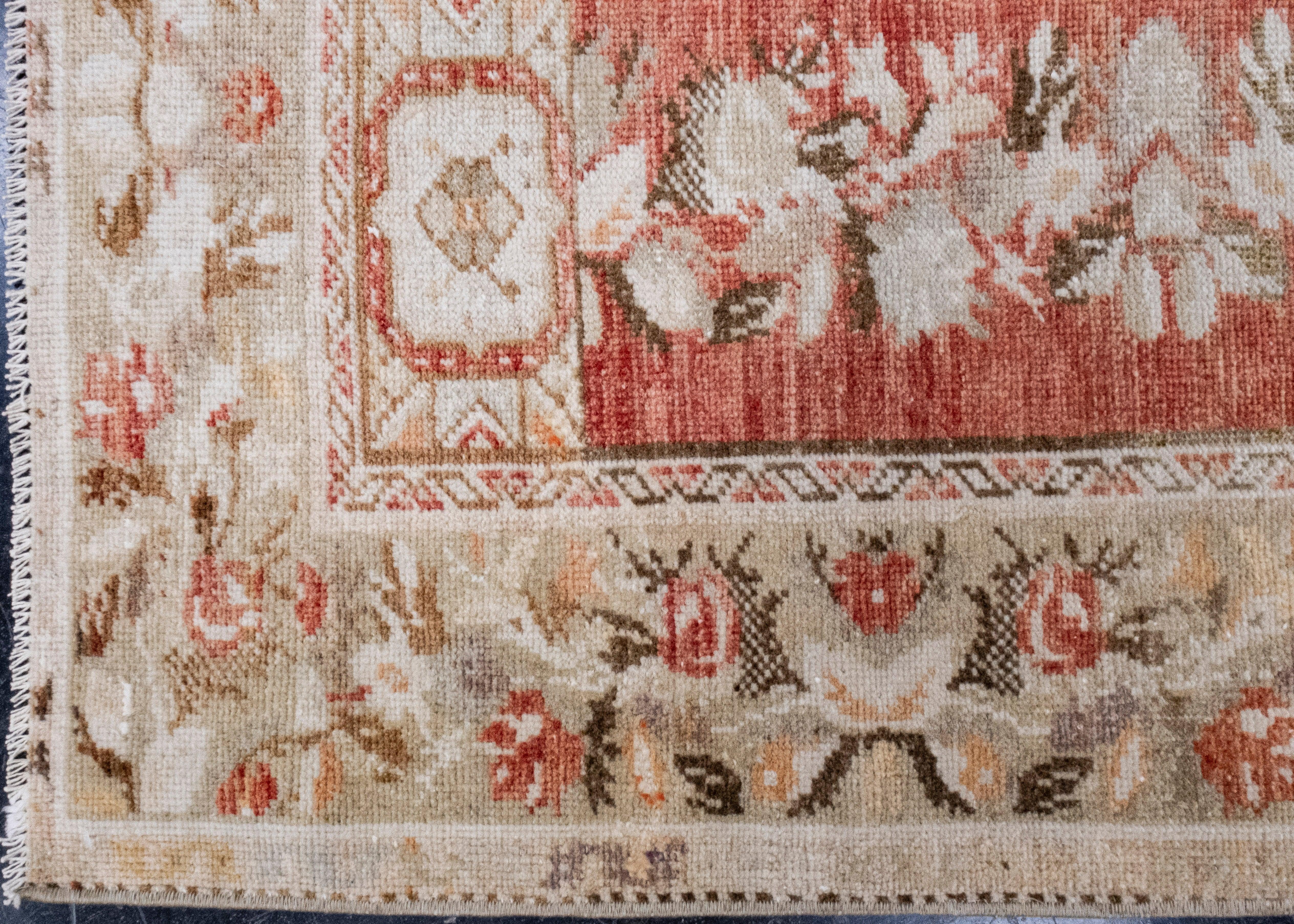 Hand-Knotted Turkish Vintage Anatolian Rug 3' x 6'2