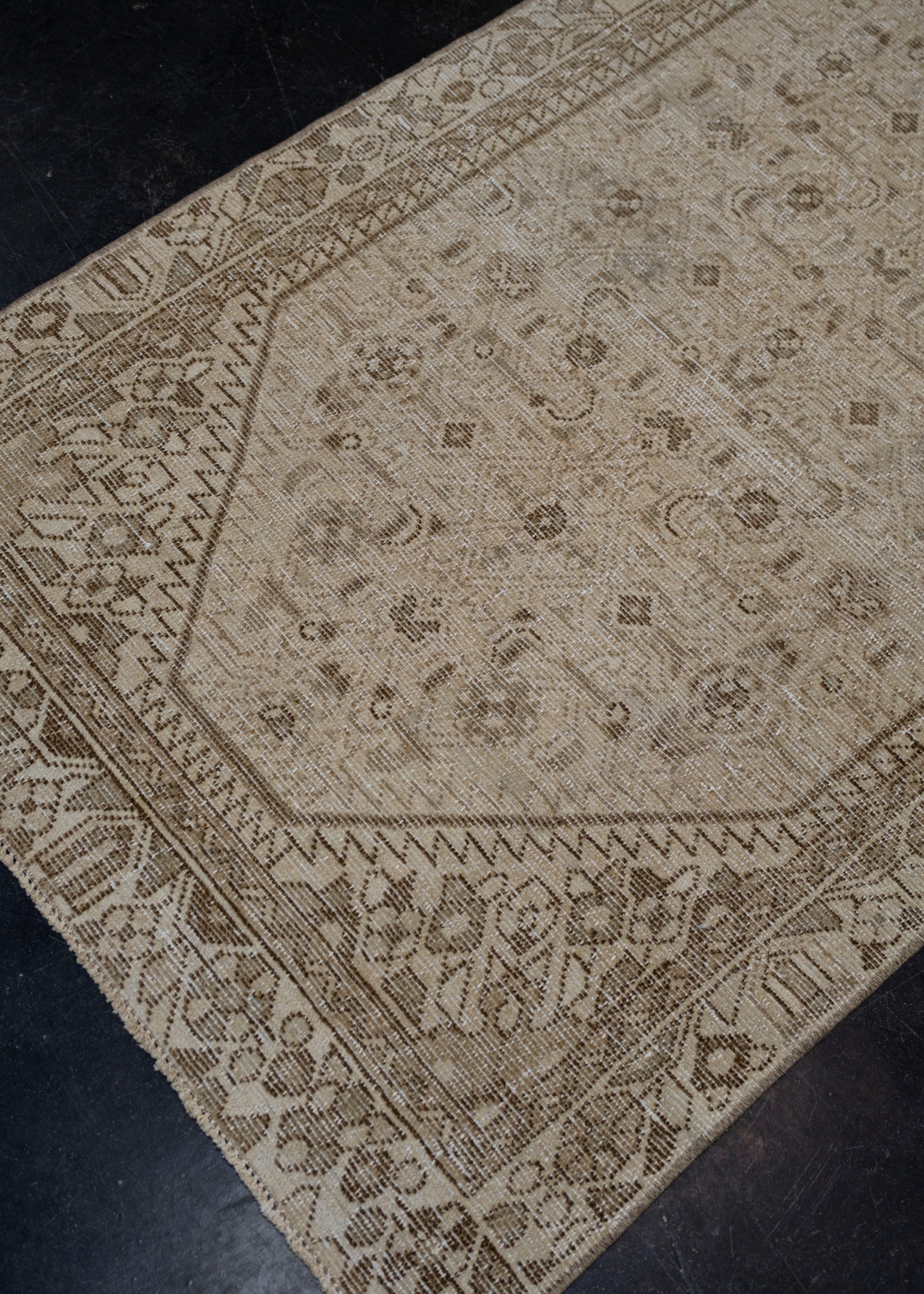 Türkischer anatolischer Vintage-Teppich 3' x 9'3