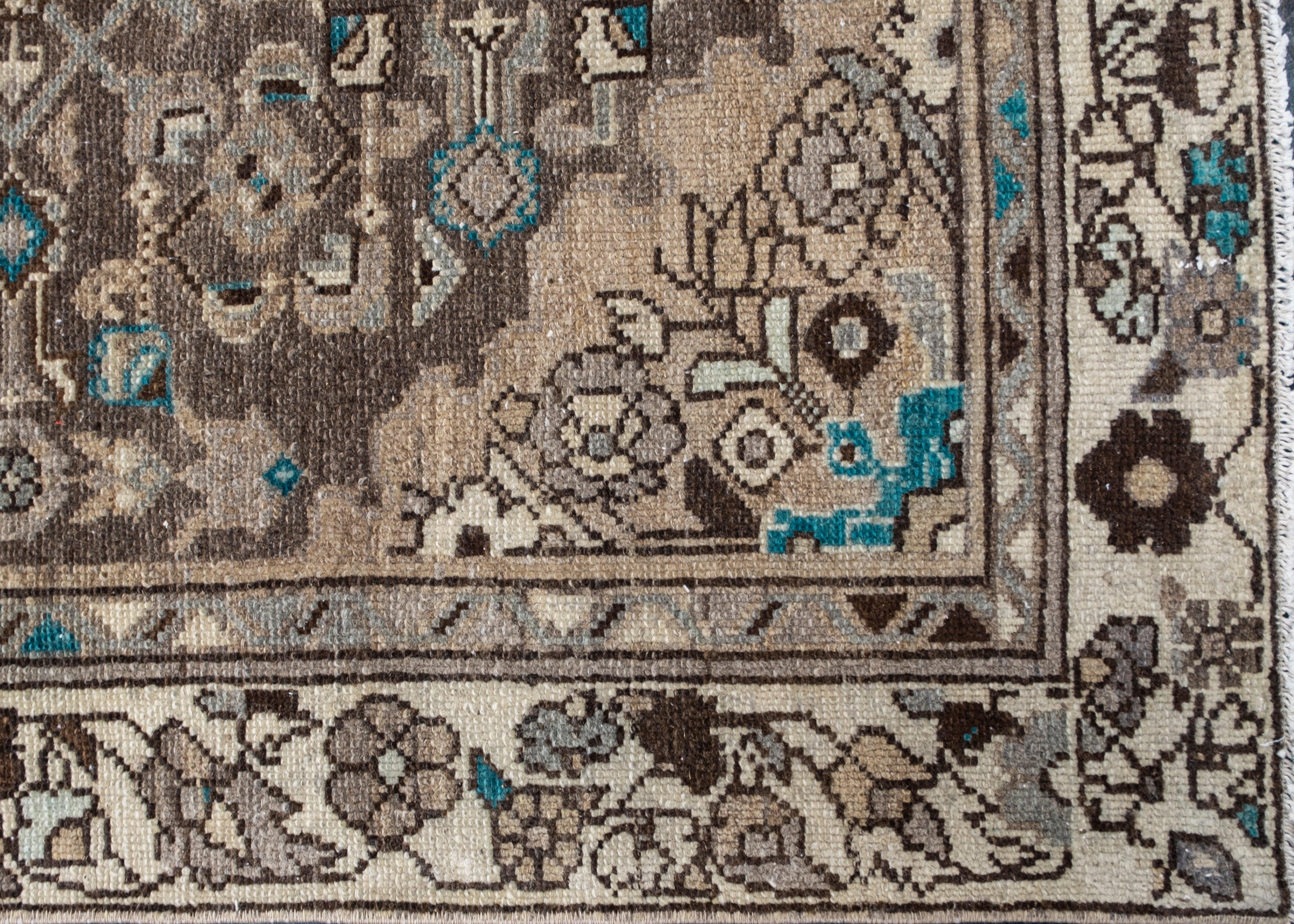 Oushak Rug Oriental Hand Knotted Turkish Oushak 3'1