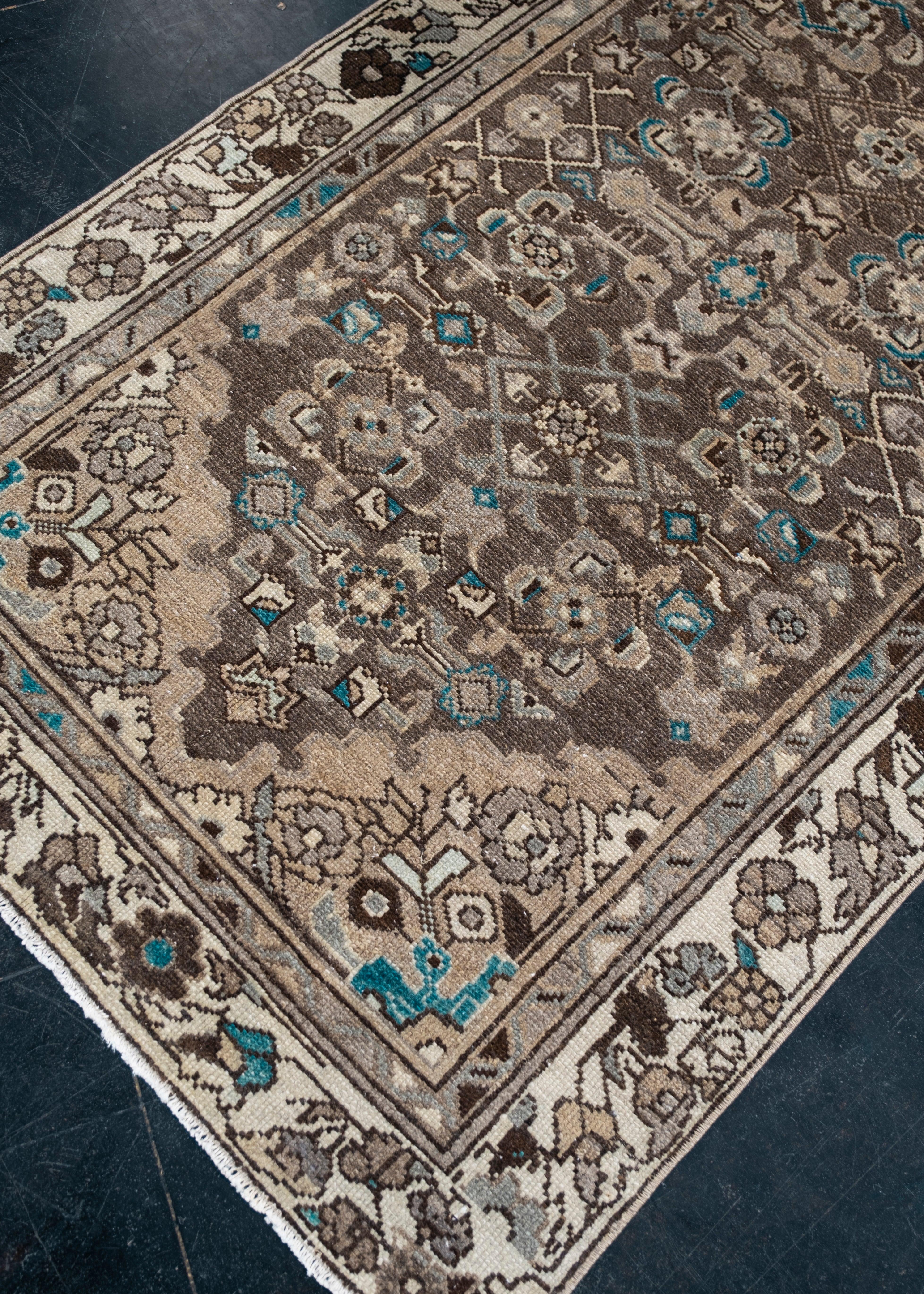 Türkischer Anatolischer Vintage-Teppich 3'1