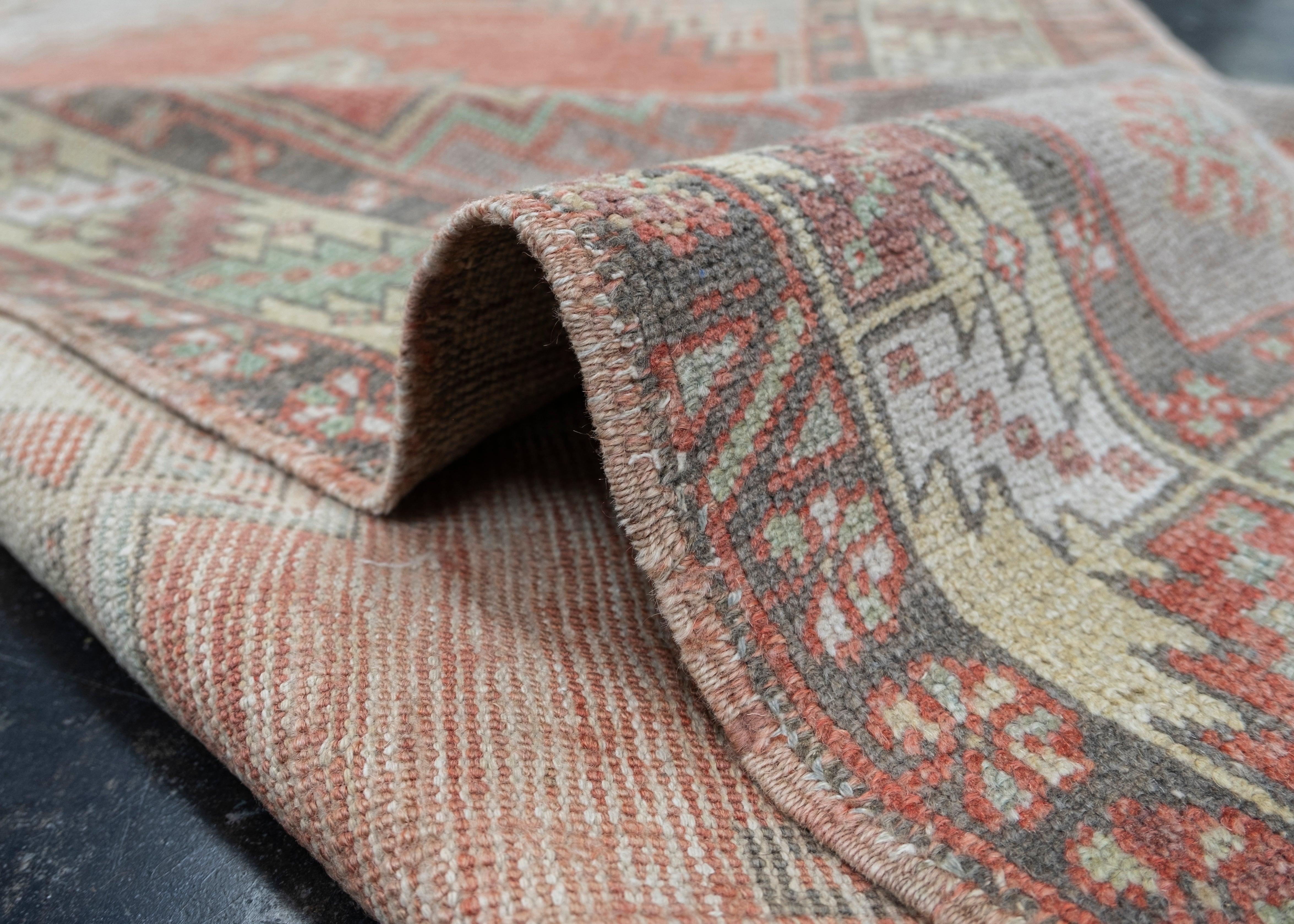 Contemporary Turkish Vintage Anatolian Rug 3'10