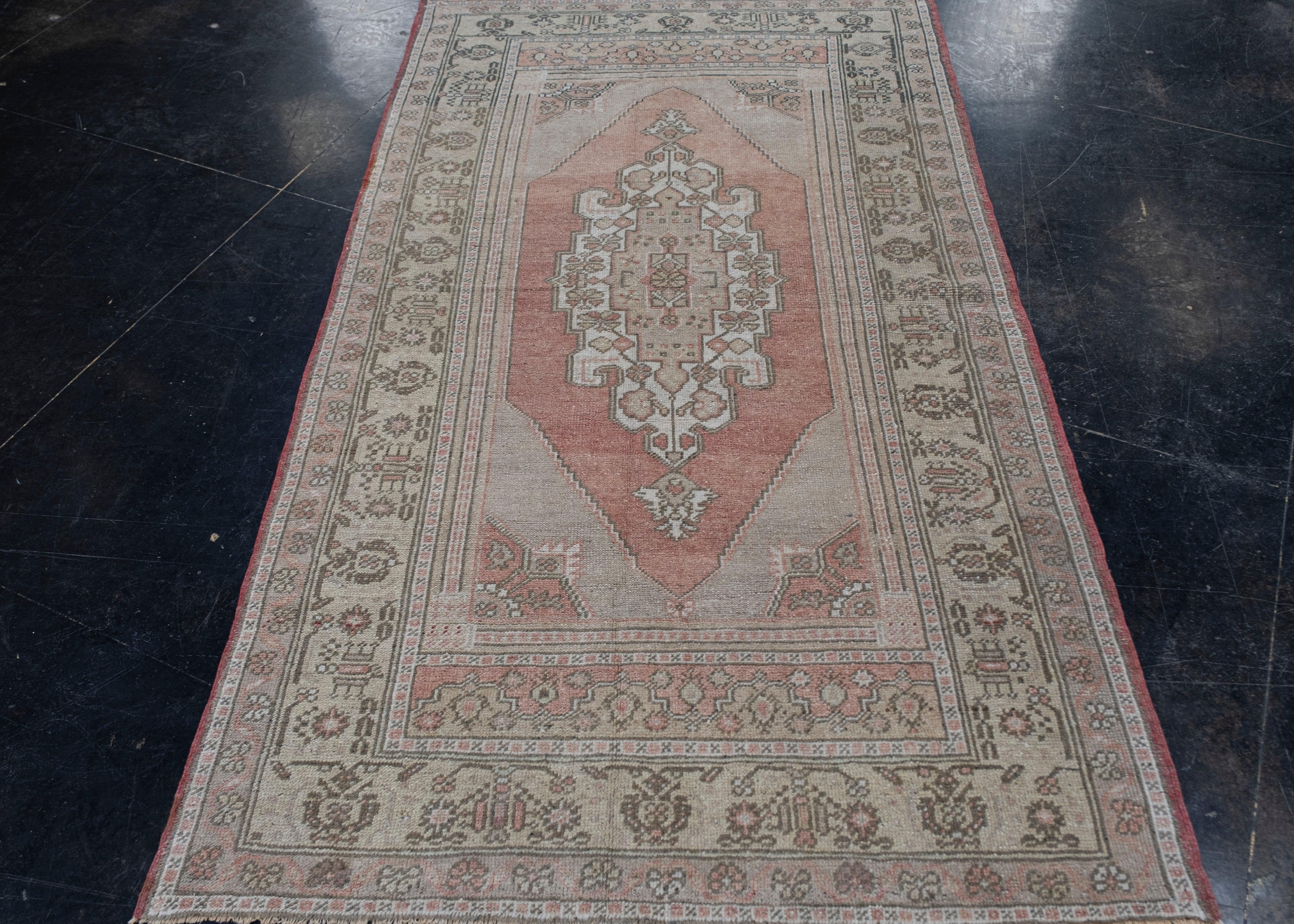 Turkish Vintage Anatolian Rug 3'11