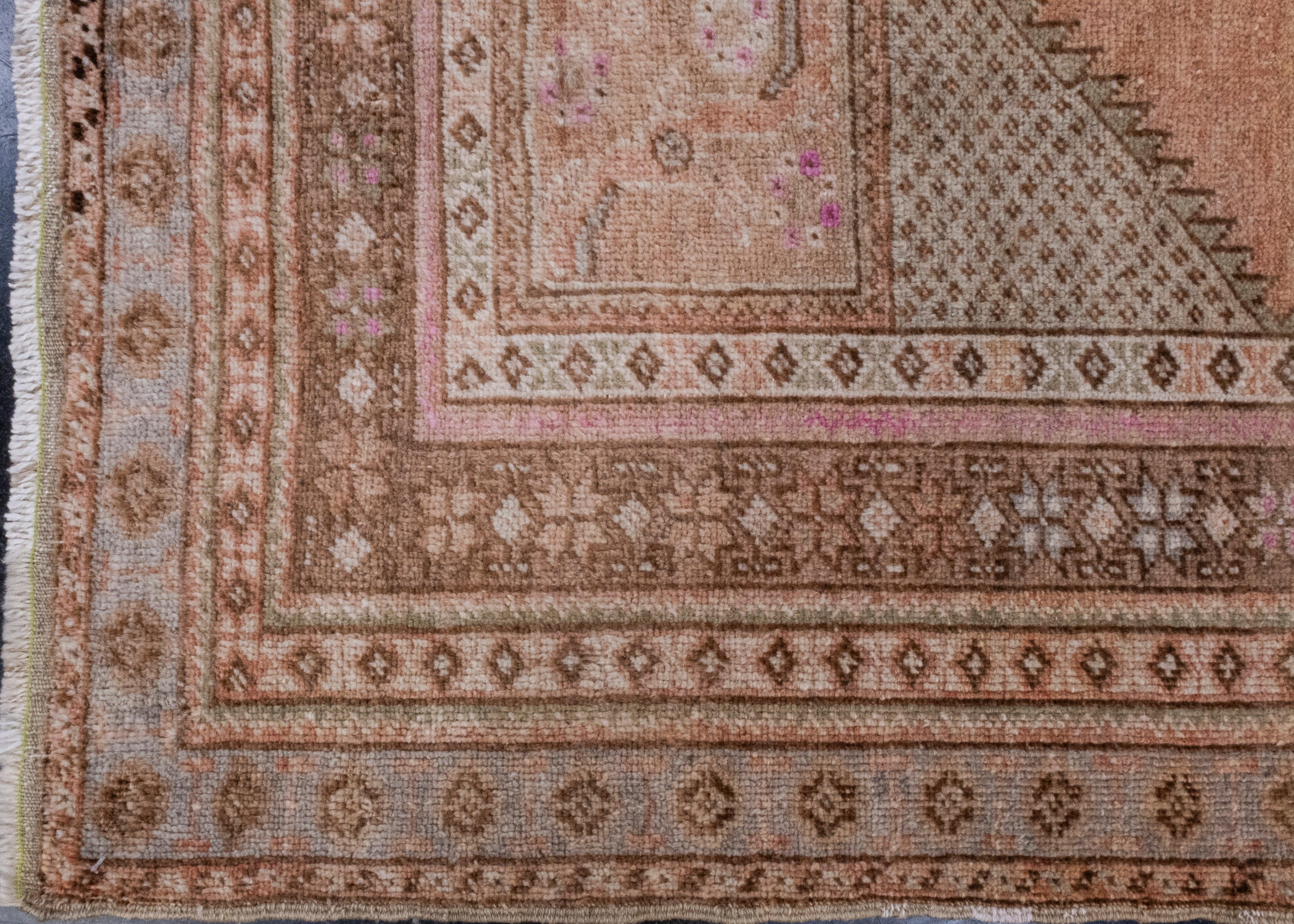 Türkischer Anatolischer Vintage-Teppich 3'4