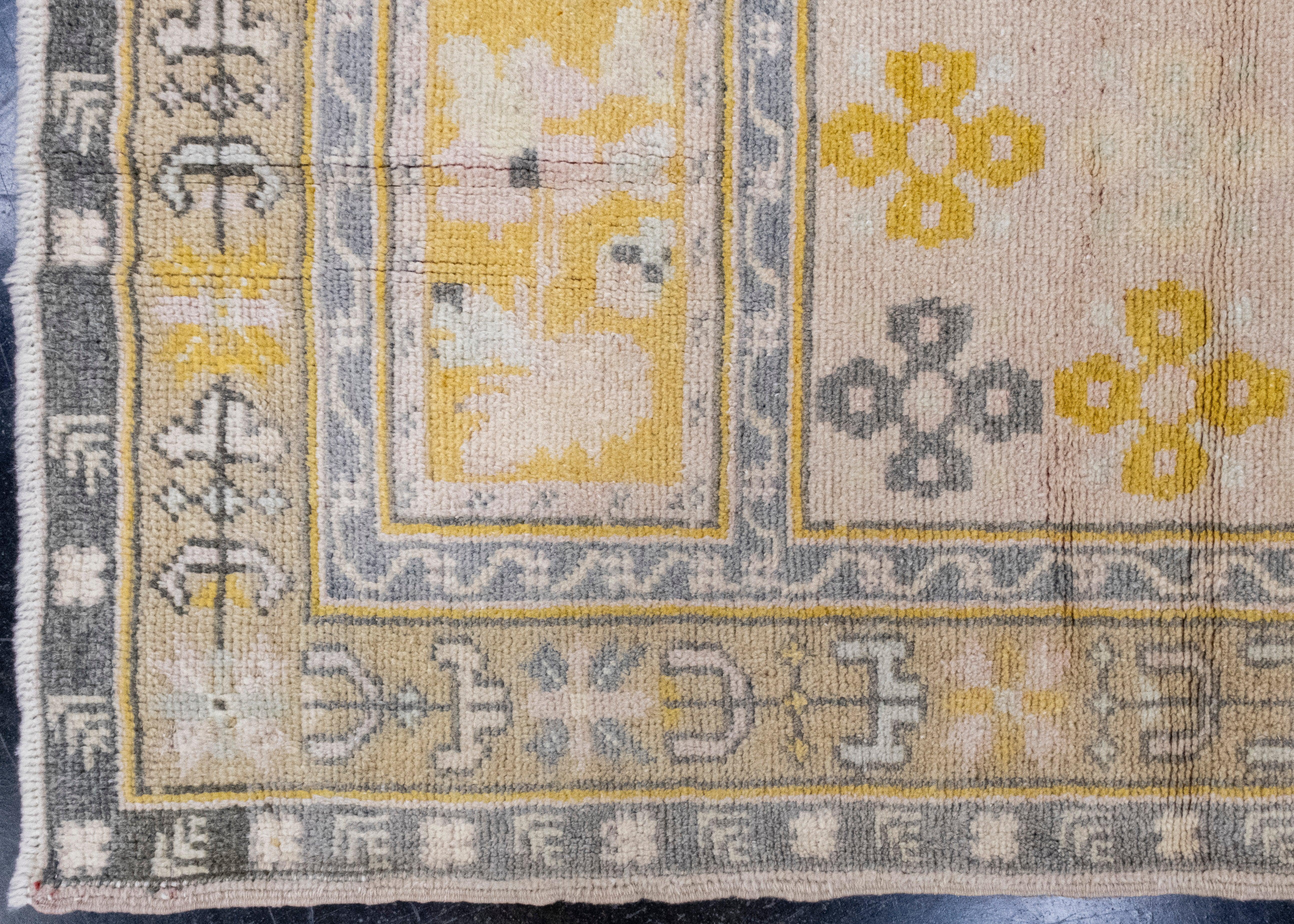 Türkischer Anatolischer Vintage-Teppich 3'4
