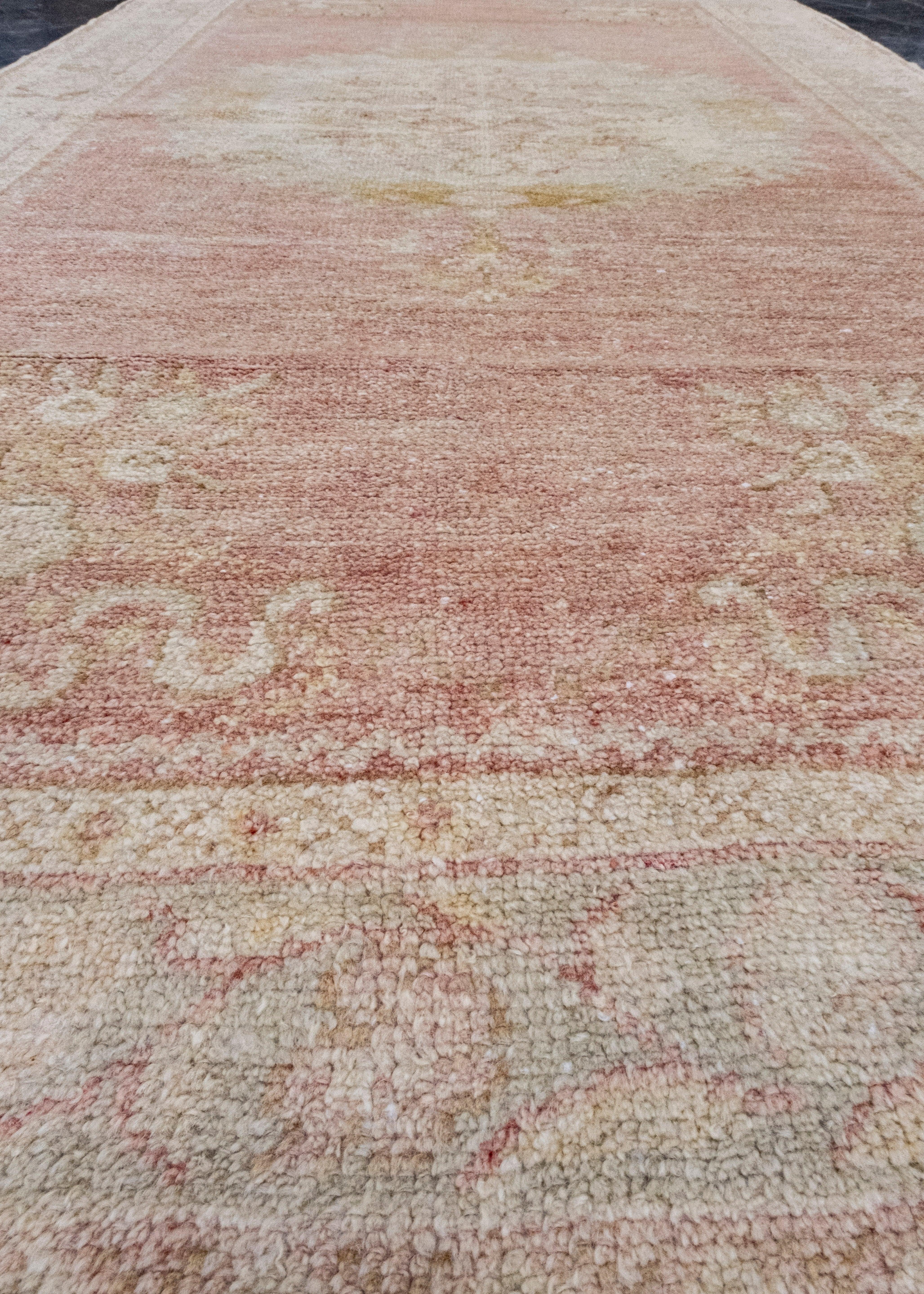 Laine Tapis turc vintage d'Anatolie 3'5