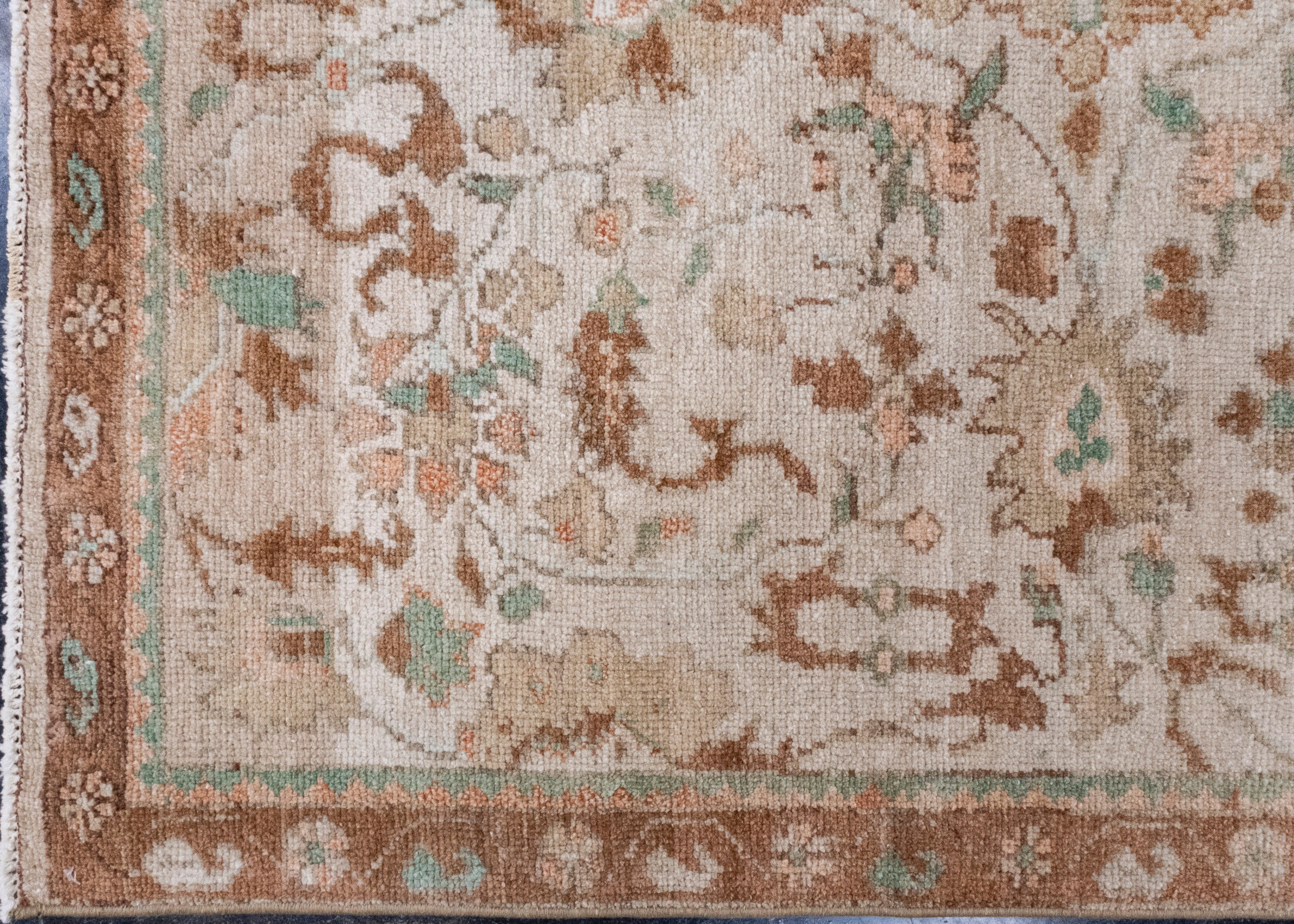 Hand-Knotted Turkish Vintage Anatolian Rug 3'6