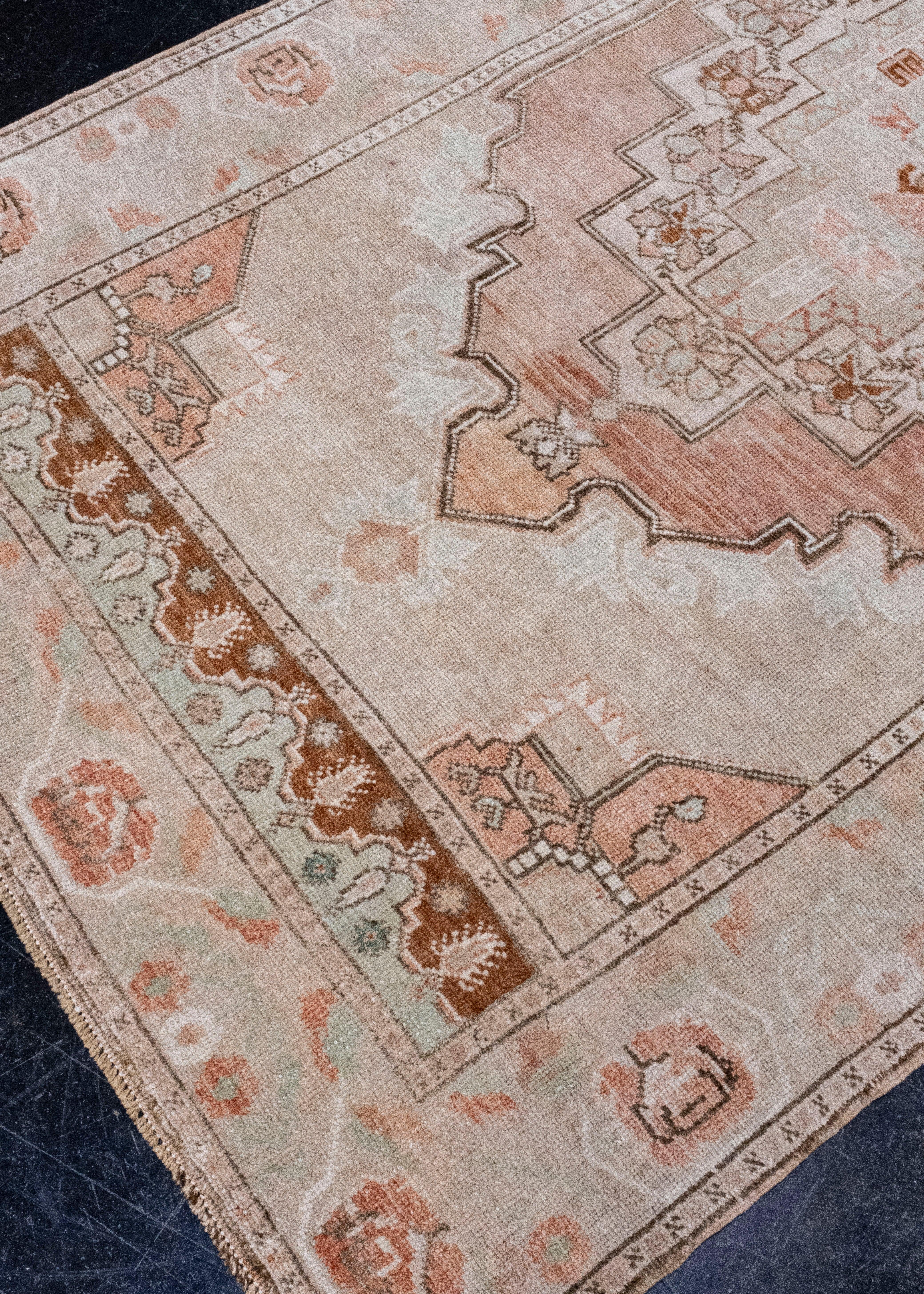 Turkish Vintage Anatolian Rug 3'7