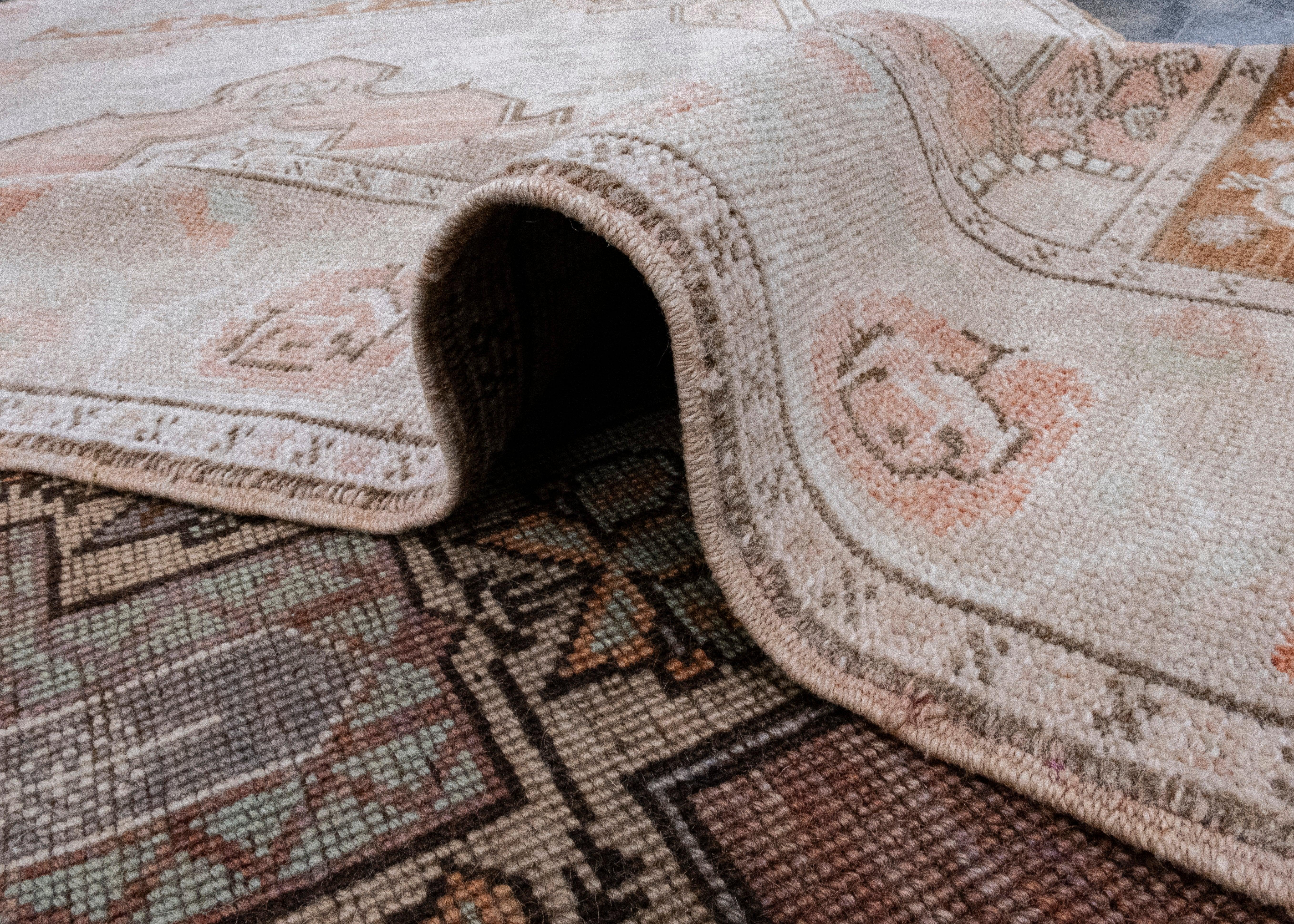Turkish Vintage Anatolian Rug 3'7
