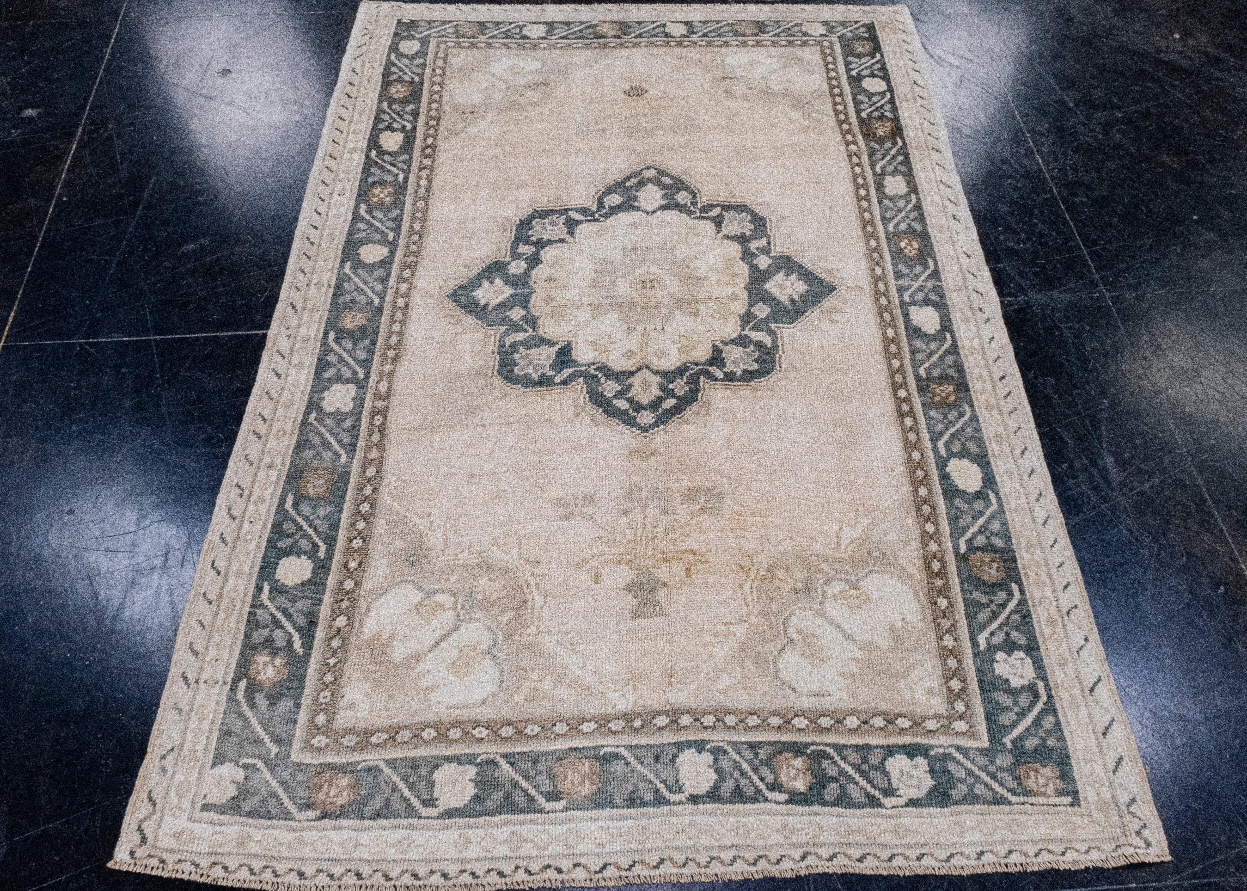 Turkish Vintage Anatolian Rug 4' x 5'11