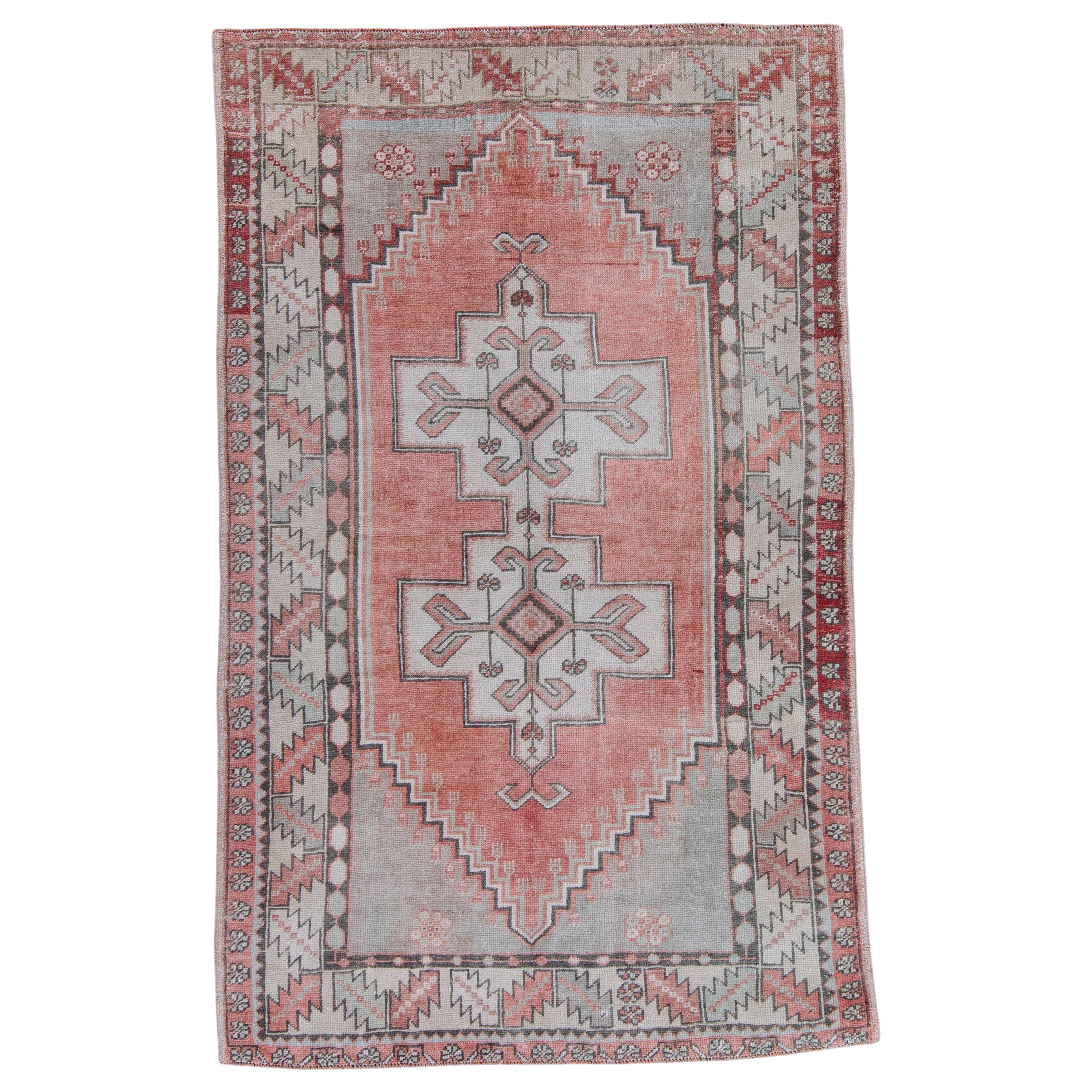 Türkischer Anatolischer Vintage-Teppich 4' x 6'5" #16811