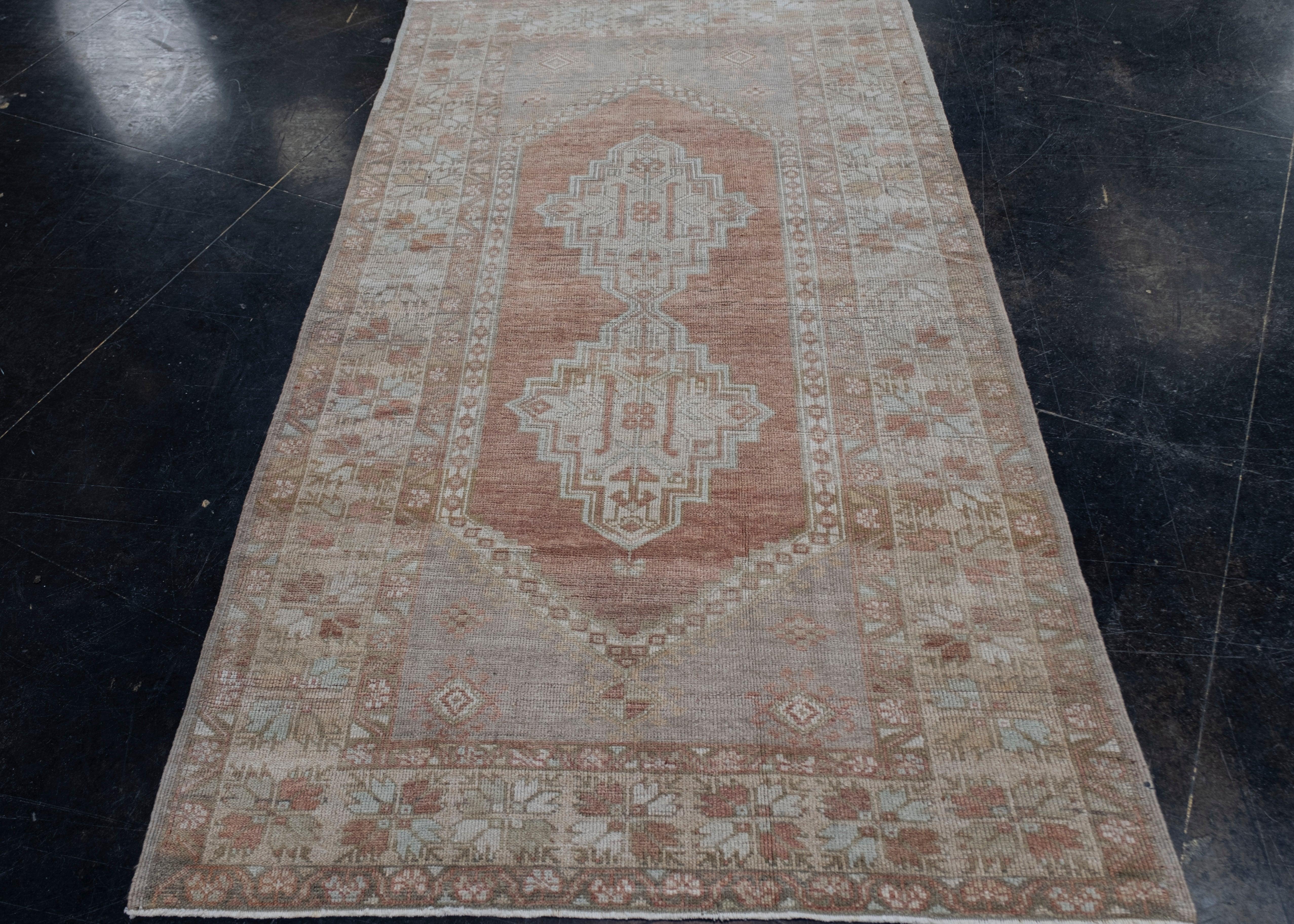Turkish Vintage Anatolian Rug 4' x 7'3
